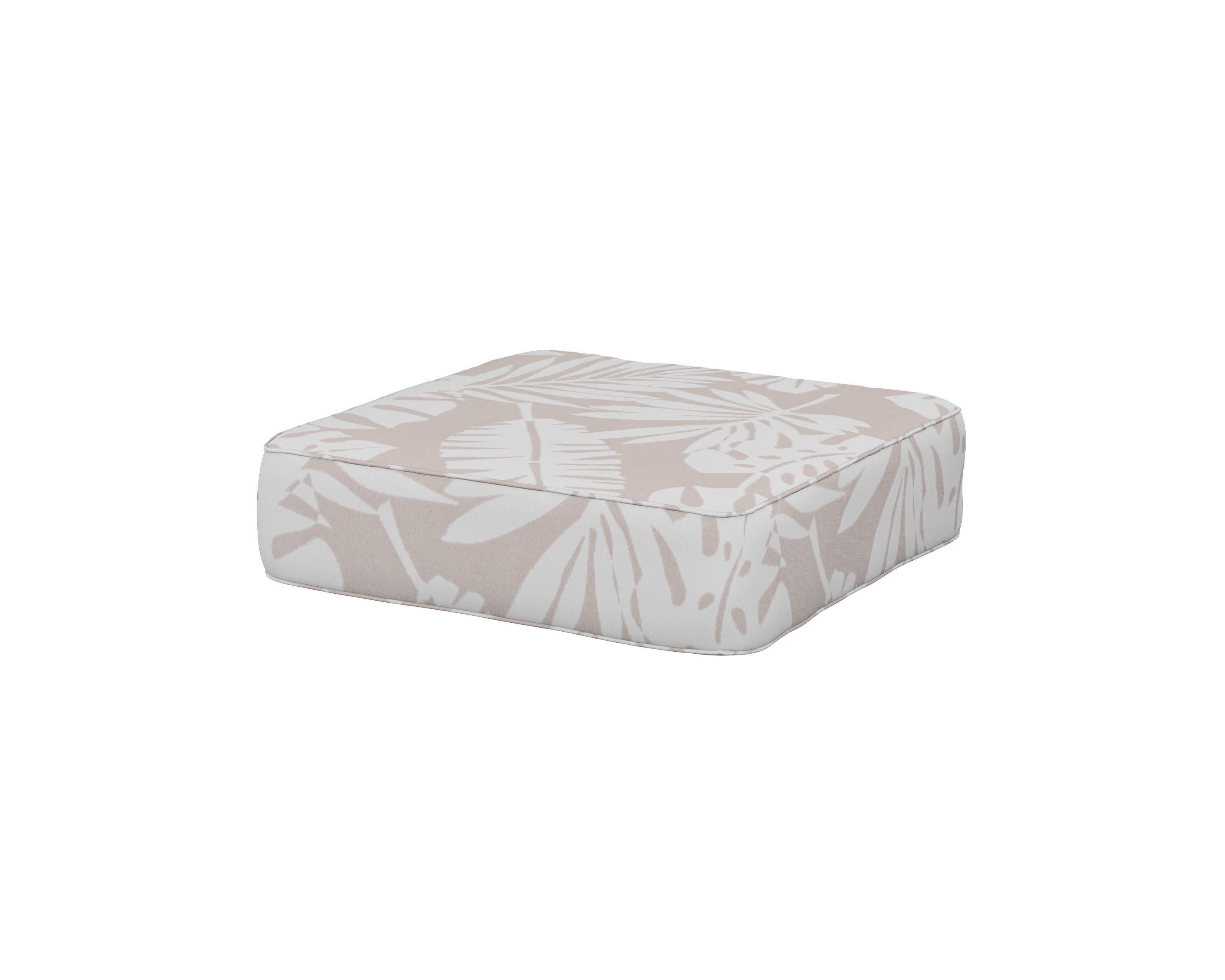 Ateeva 4000 Ottoman Cushion in Leaf Dune Burlap