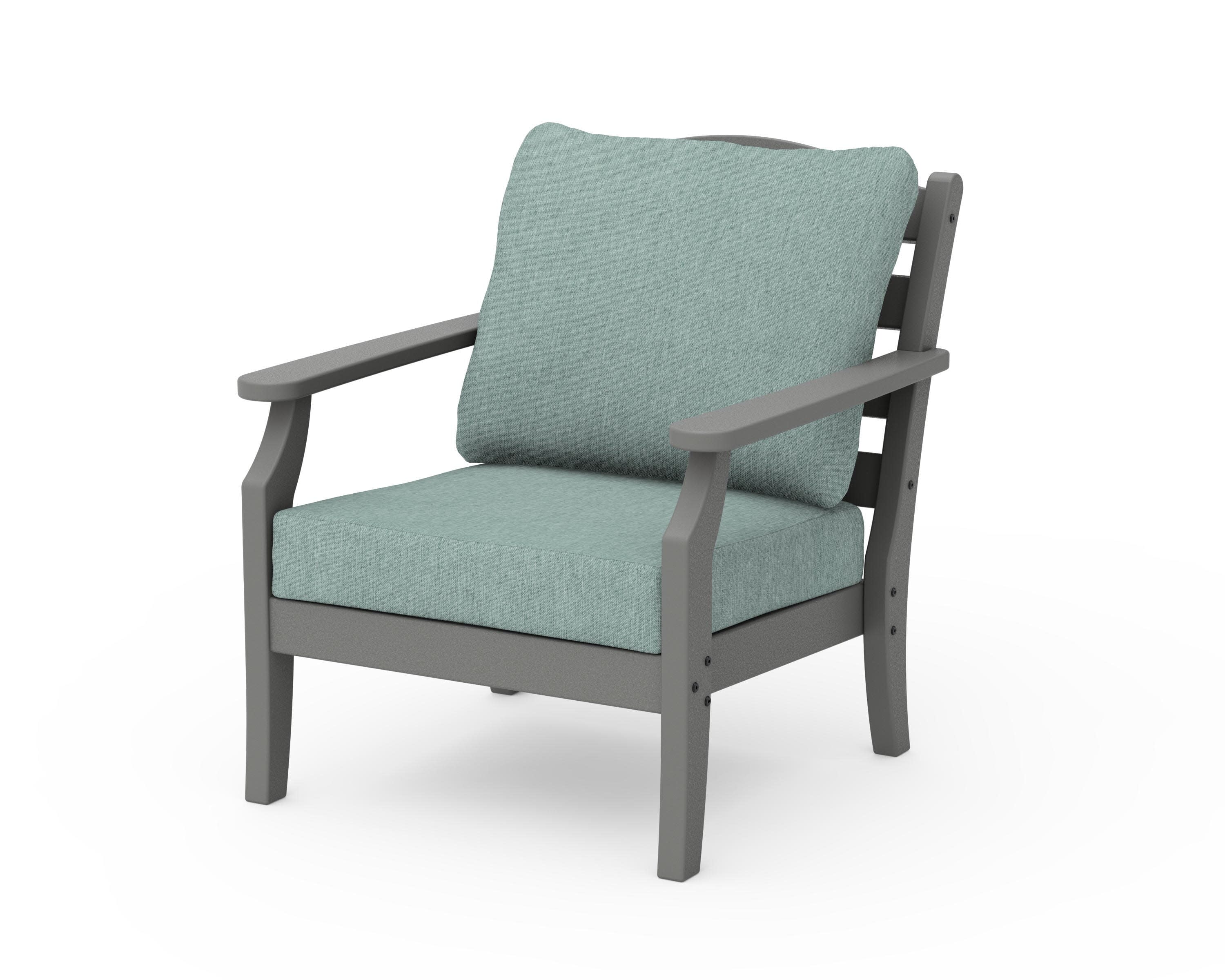 Savannah Deep Seating Chair in Slate Grey / Glacier Spa