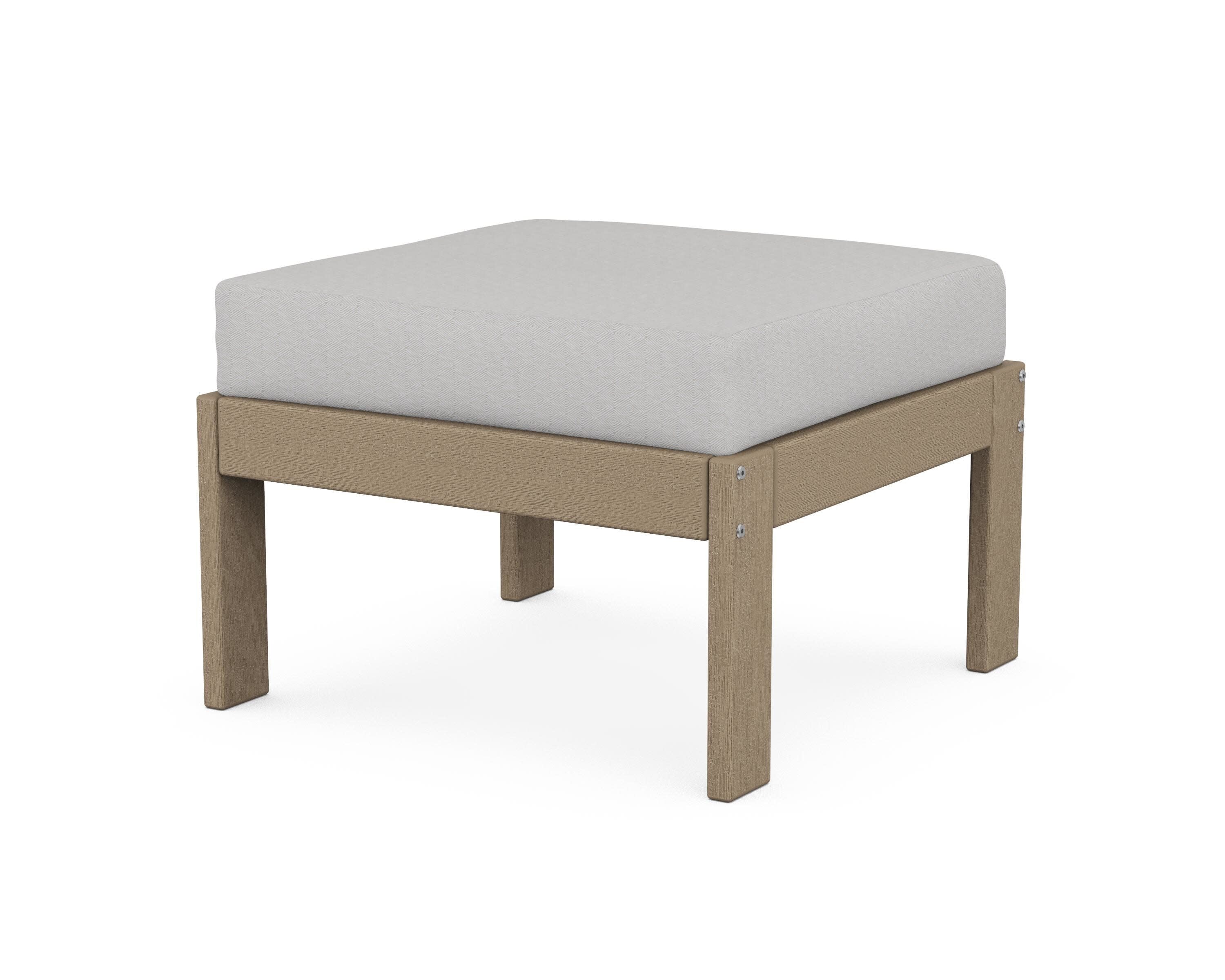 Vineyard Modular Ottoman in Vintage Sahara / Diamond in the Rough