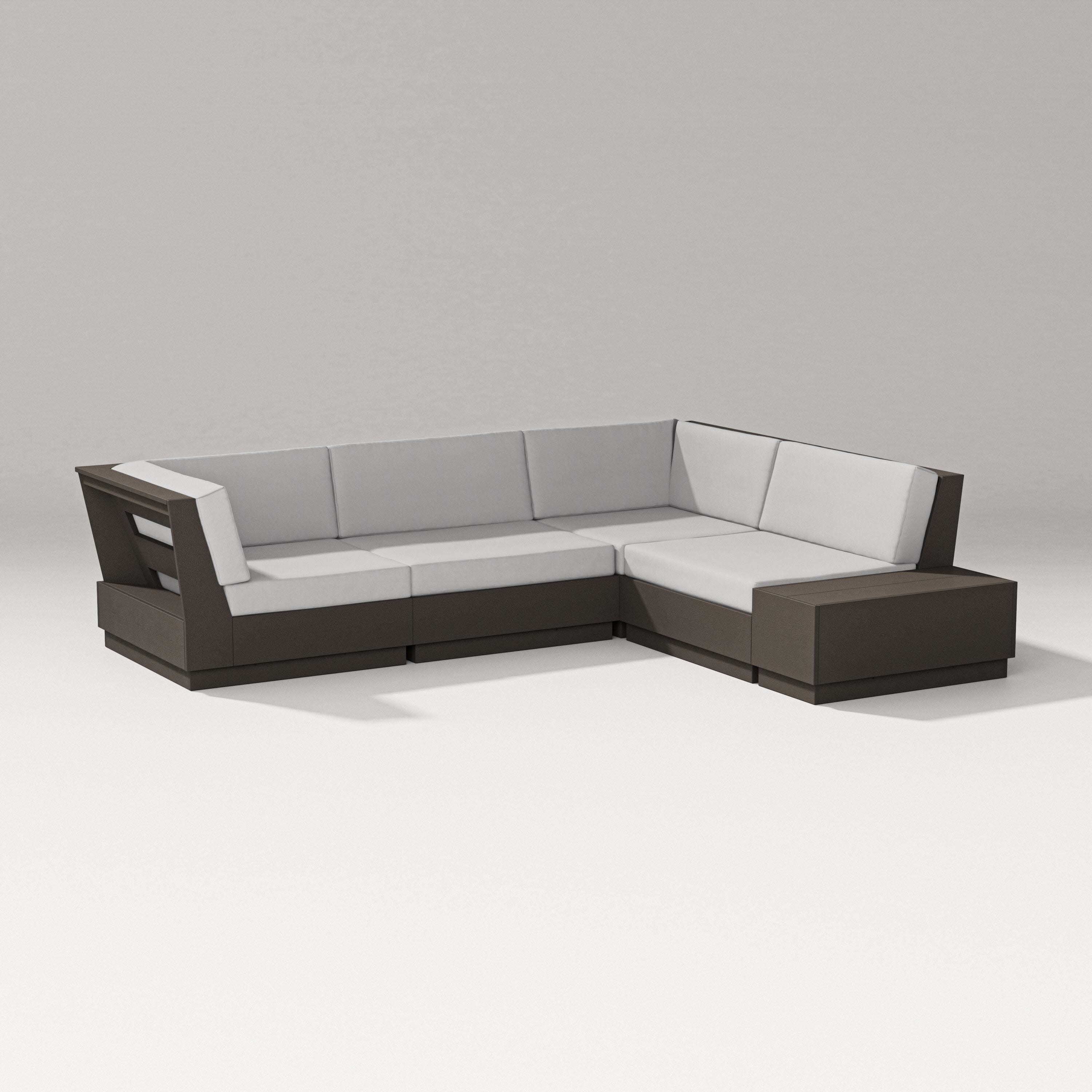 Elevate Corner Sectional in Vintage Coffee / Diamond in the Rough