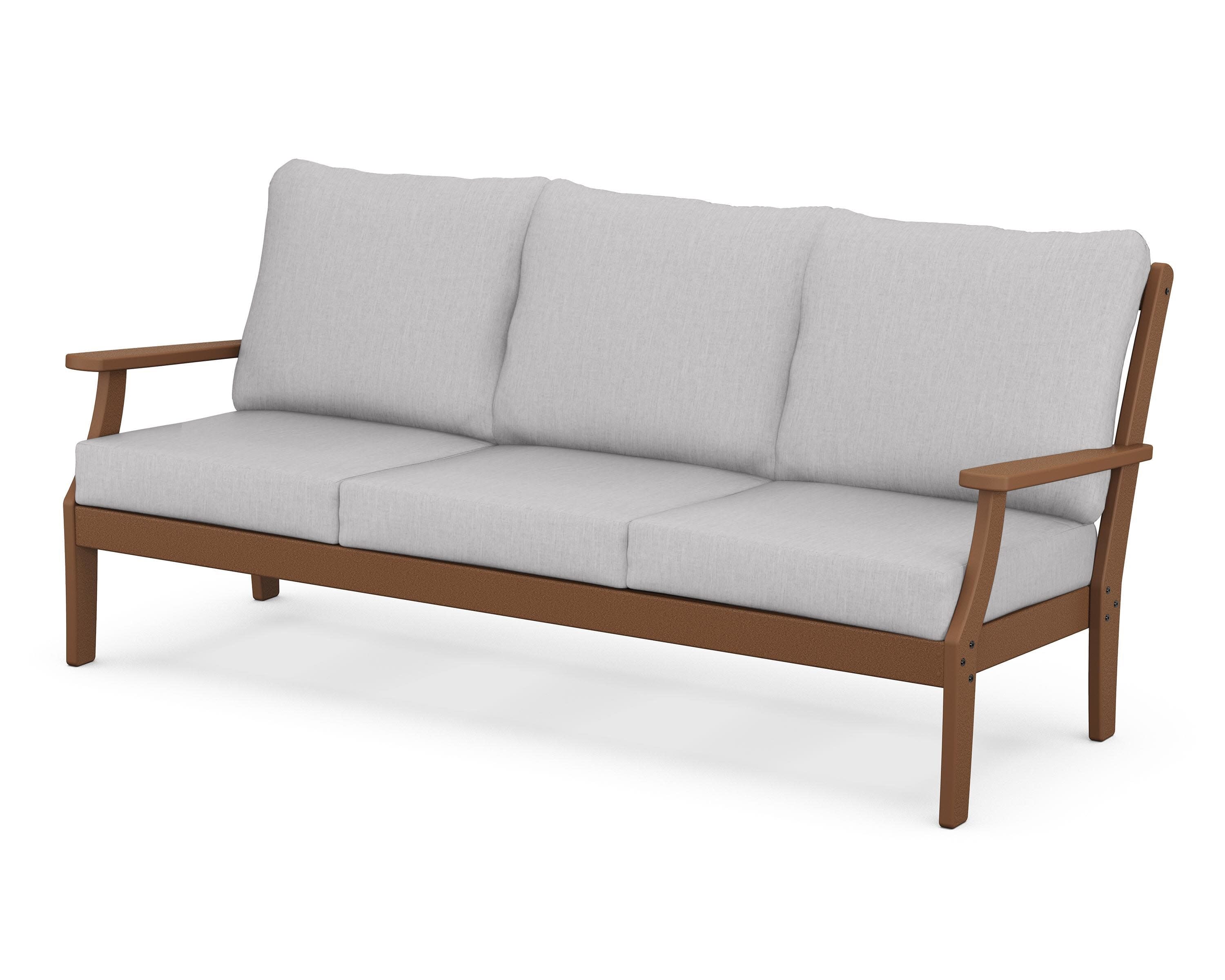 Braxton Deep Seating Sofa in Teak / Granite