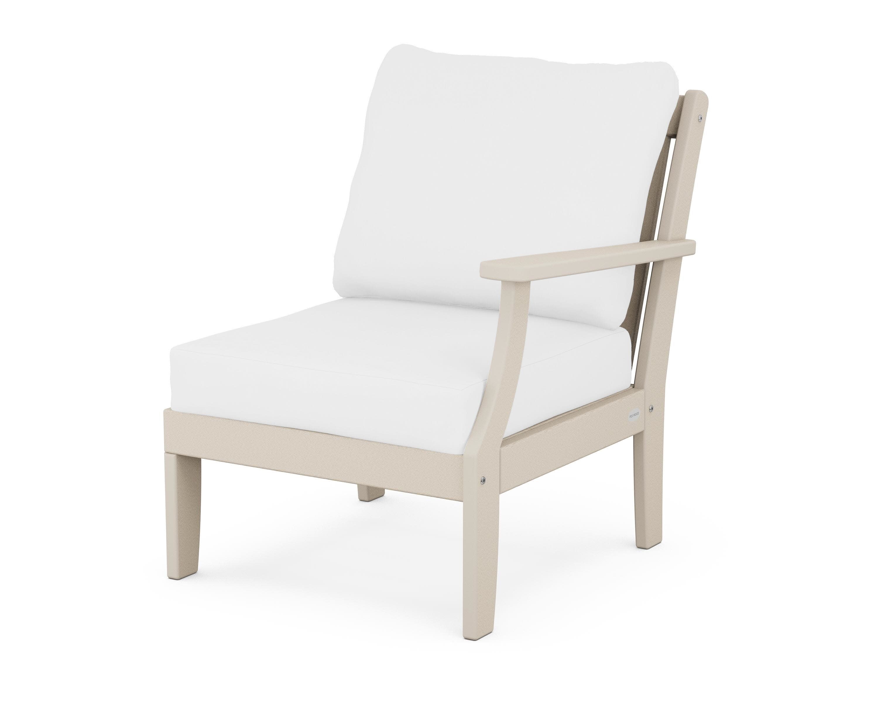 Braxton Modular Right Arm Chair in Sand / Natural