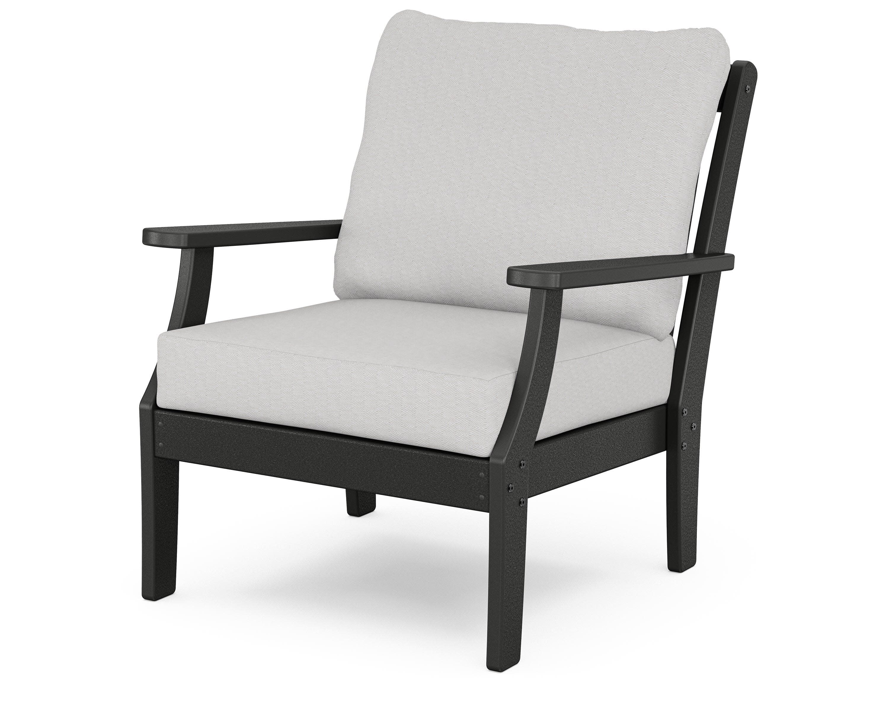 Braxton Deep Seating Chair in Black / Diamond in the Rough