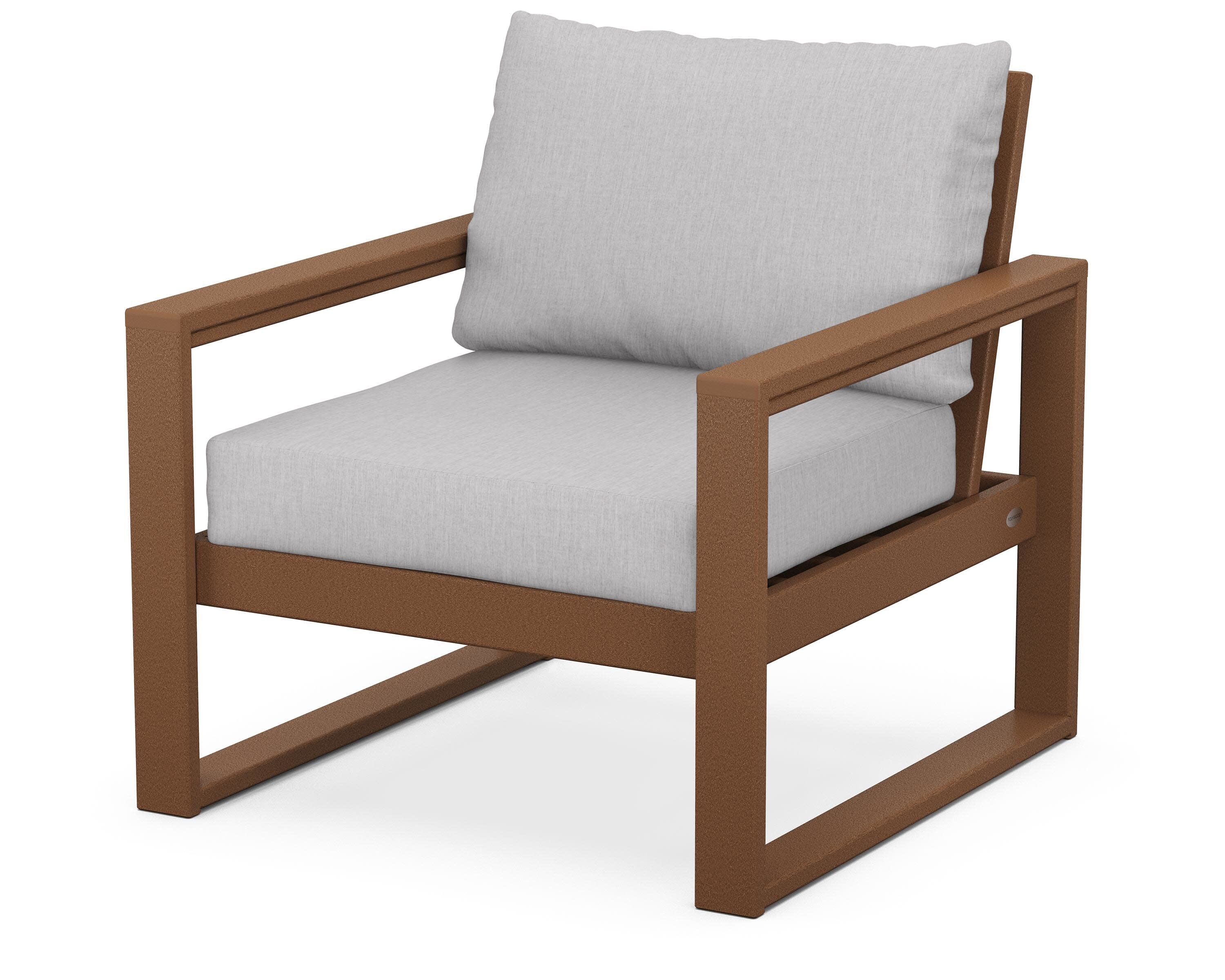 EDGE Club Chair in Teak / Granite