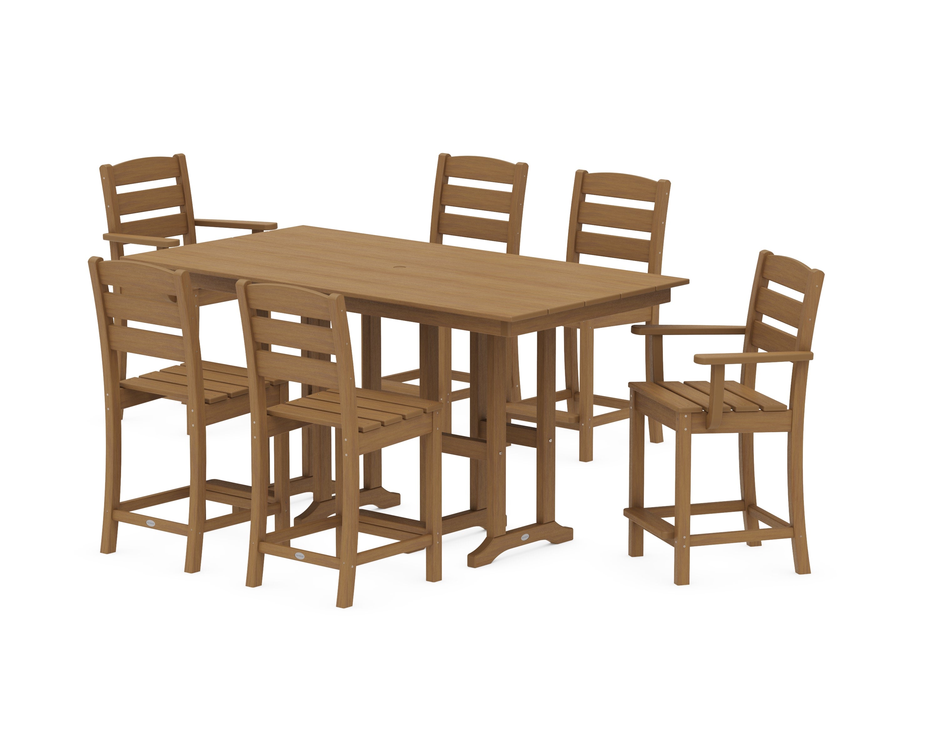 Lakeside 7-Piece Counter Set in Natural