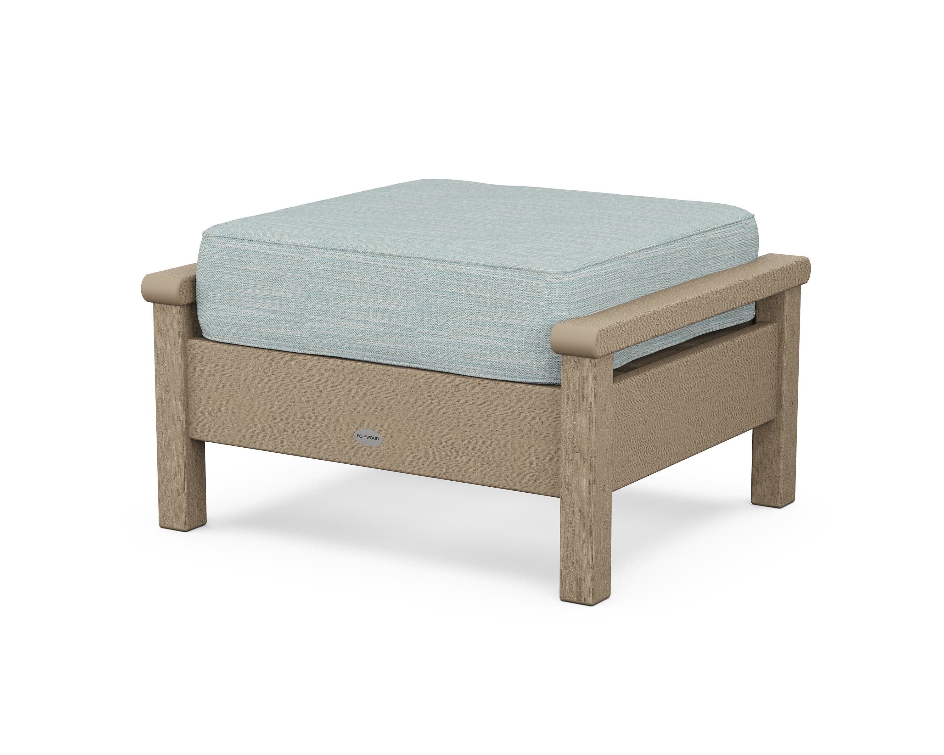 Harbour Deep Seating Ottoman in Vintage Sahara / Soothe Mist