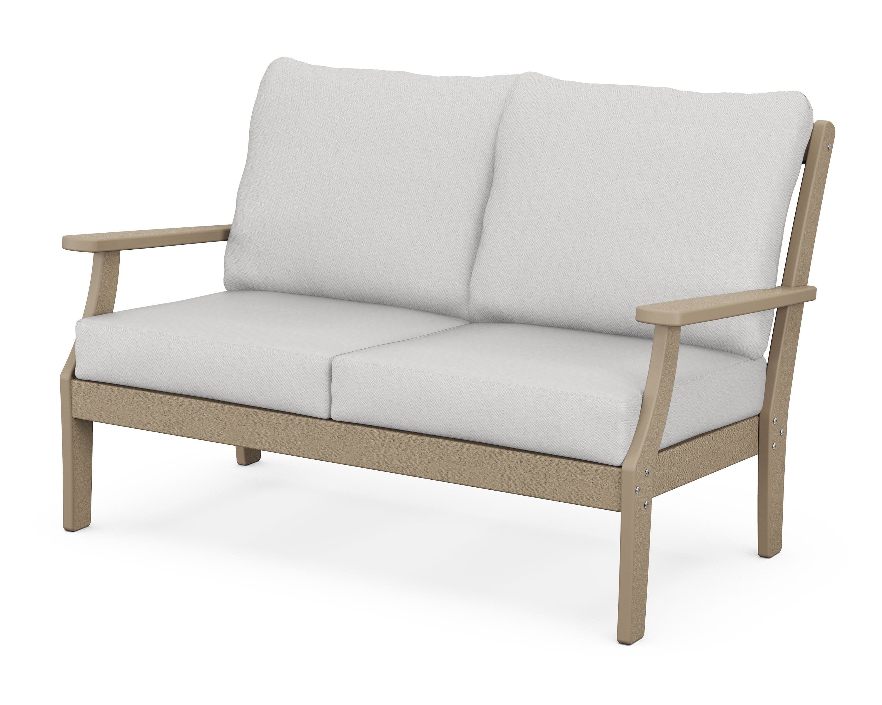 Braxton Deep Seating Loveseat in Vintage Sahara / Diamond in the Rough