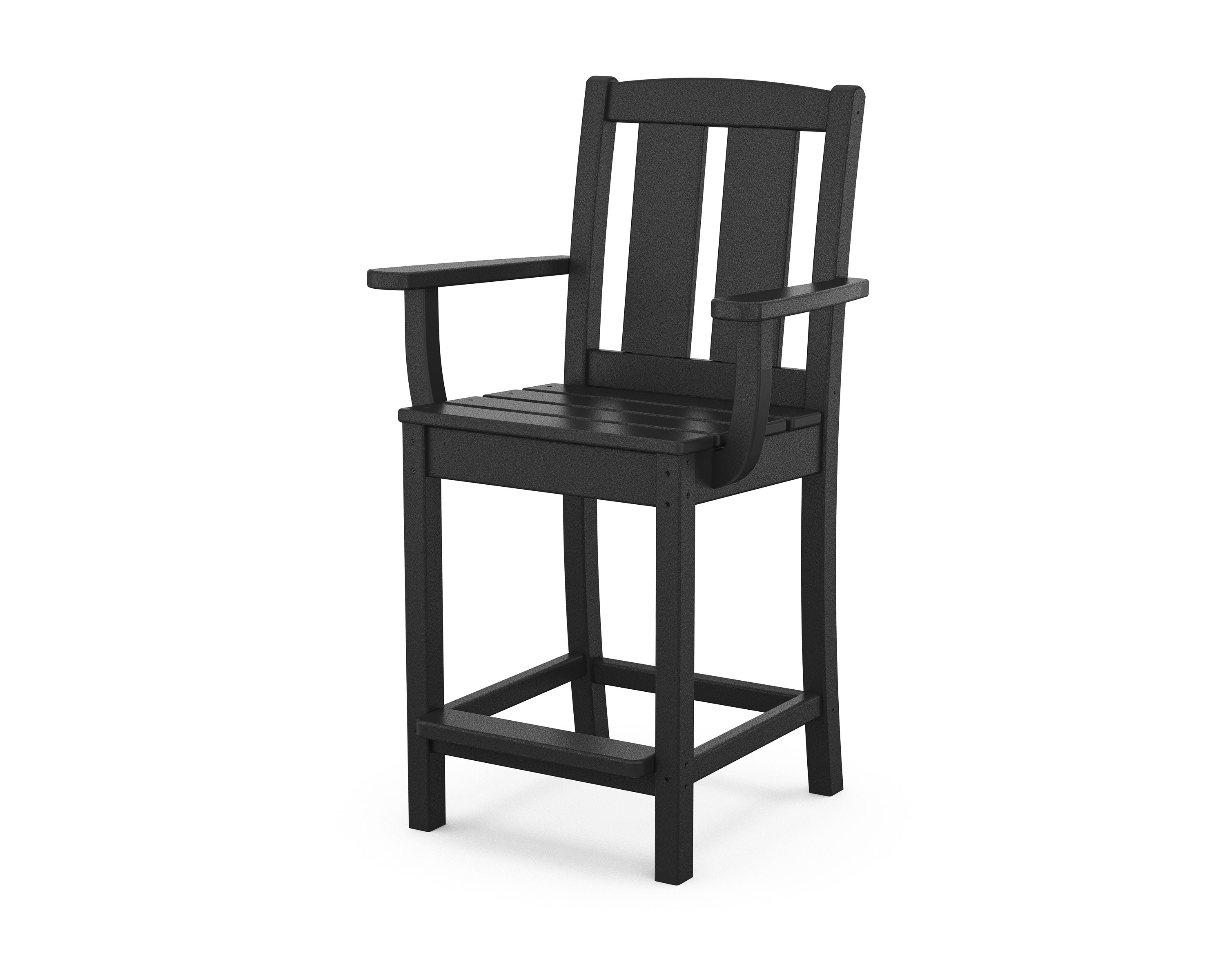 Mission Counter Arm Chair in Black