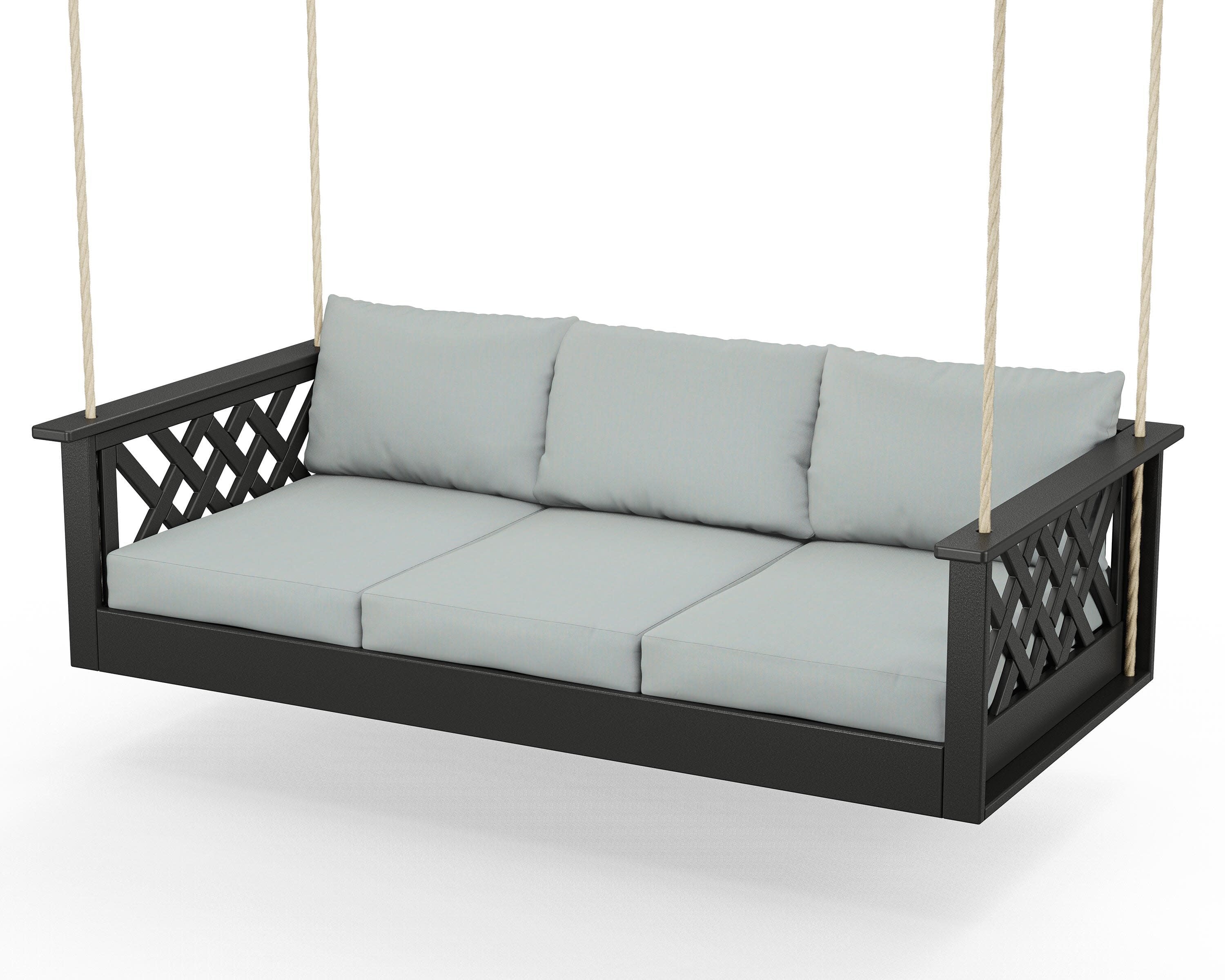 Wovendale Daybed Swing in Black / Spa