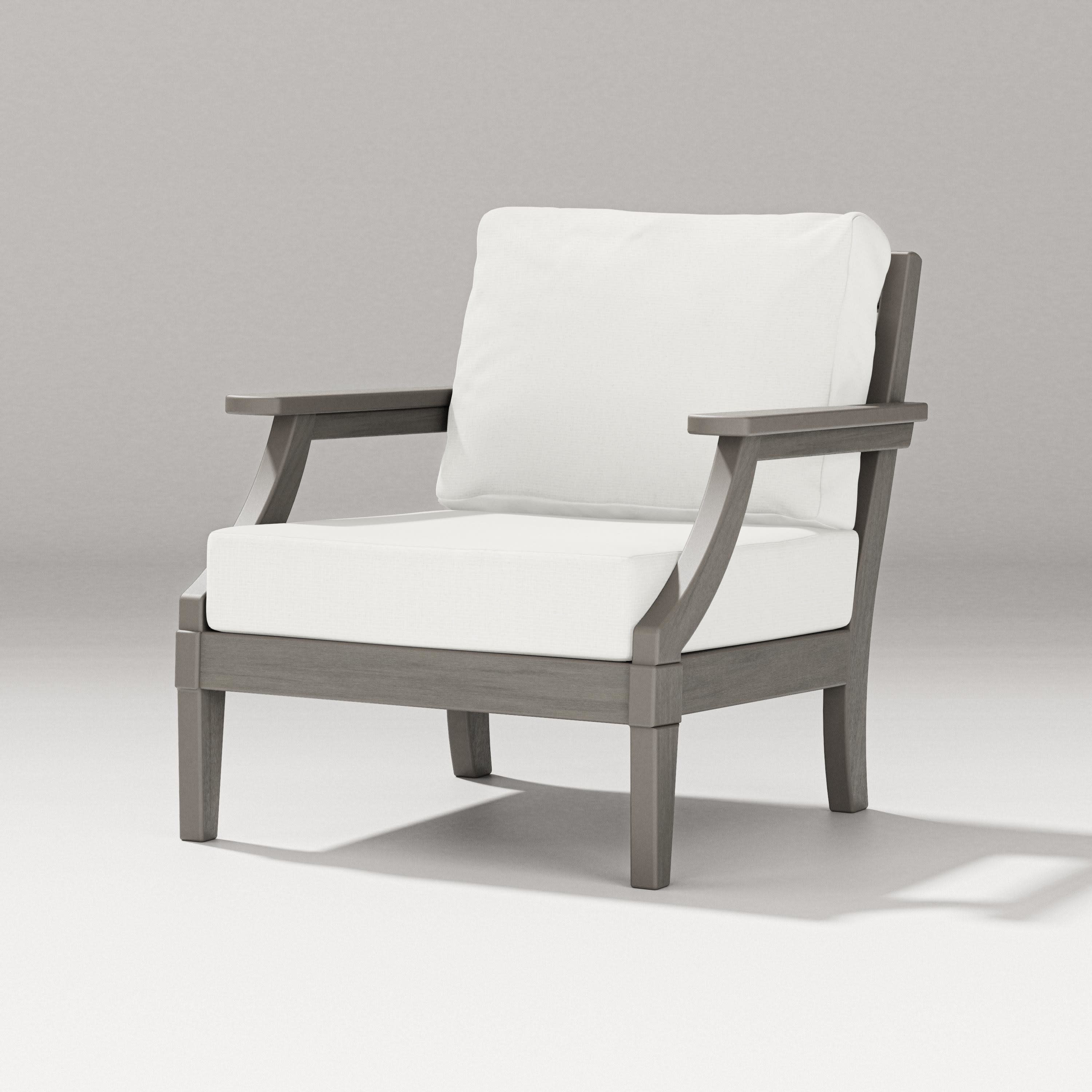 Estate Lounge Chair in Driftwood / Natural Linen