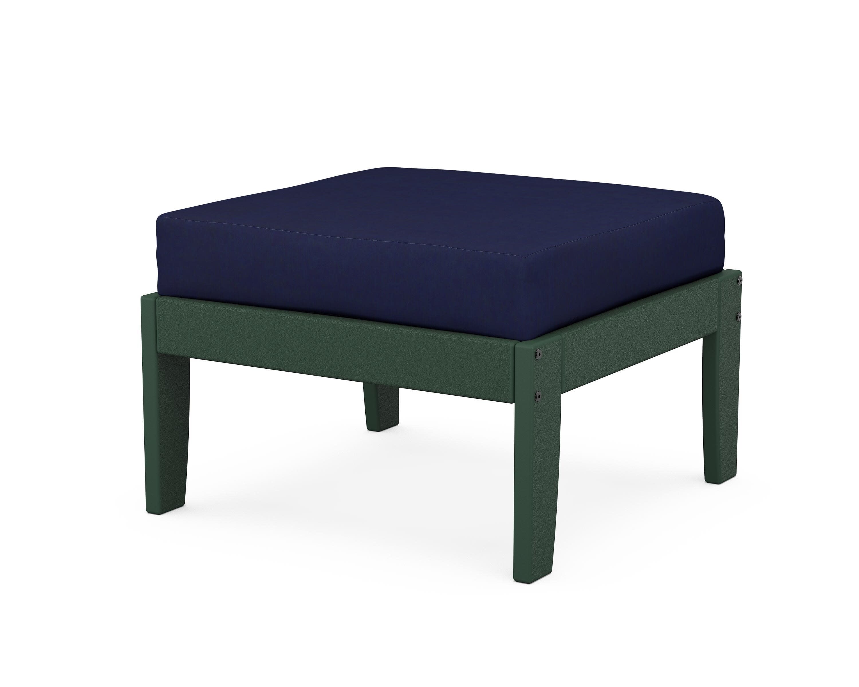 Modular Ottoman - Classic in Green / Navy
