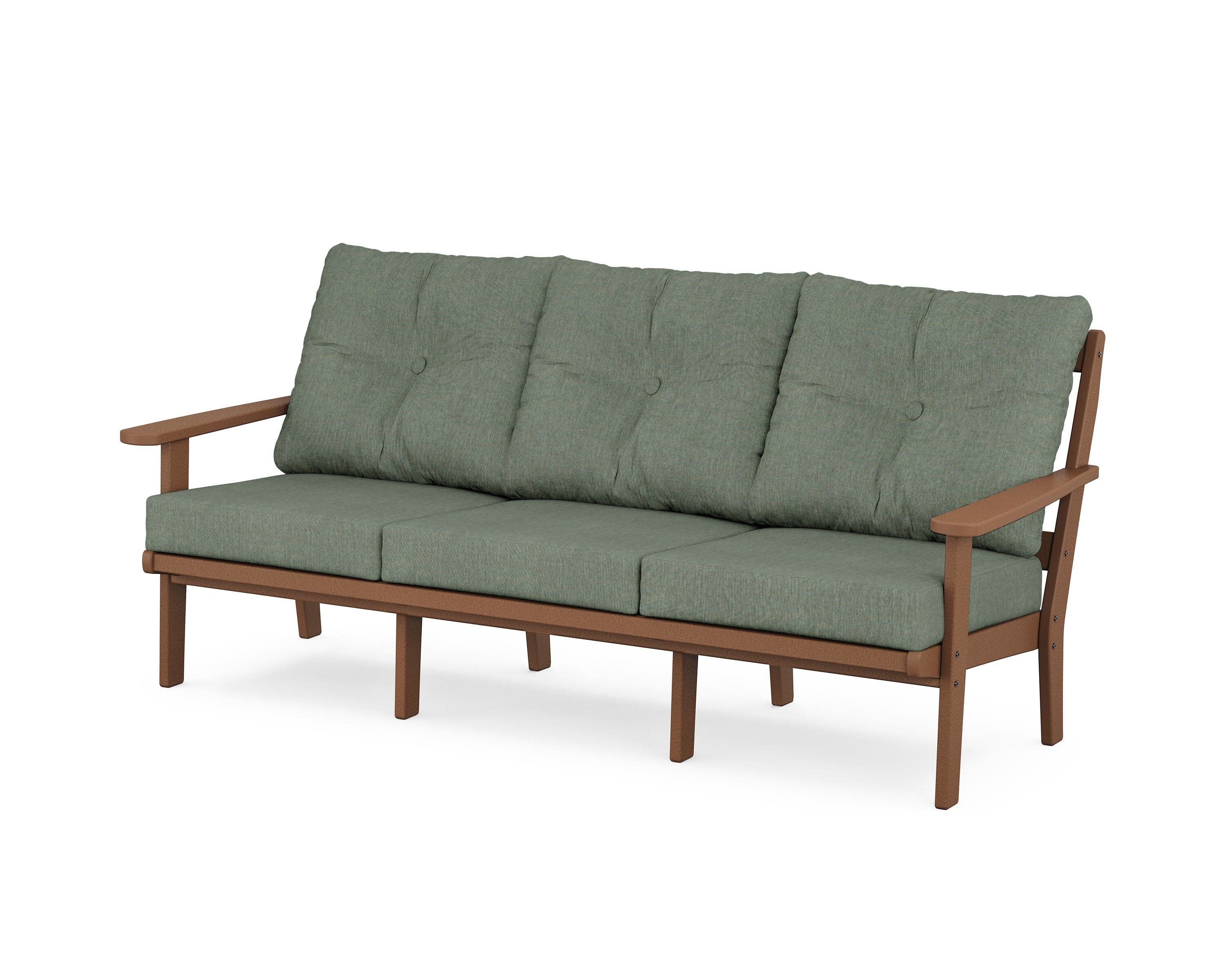 Mission Deep Seating Sofa in Teak / Cast Sage