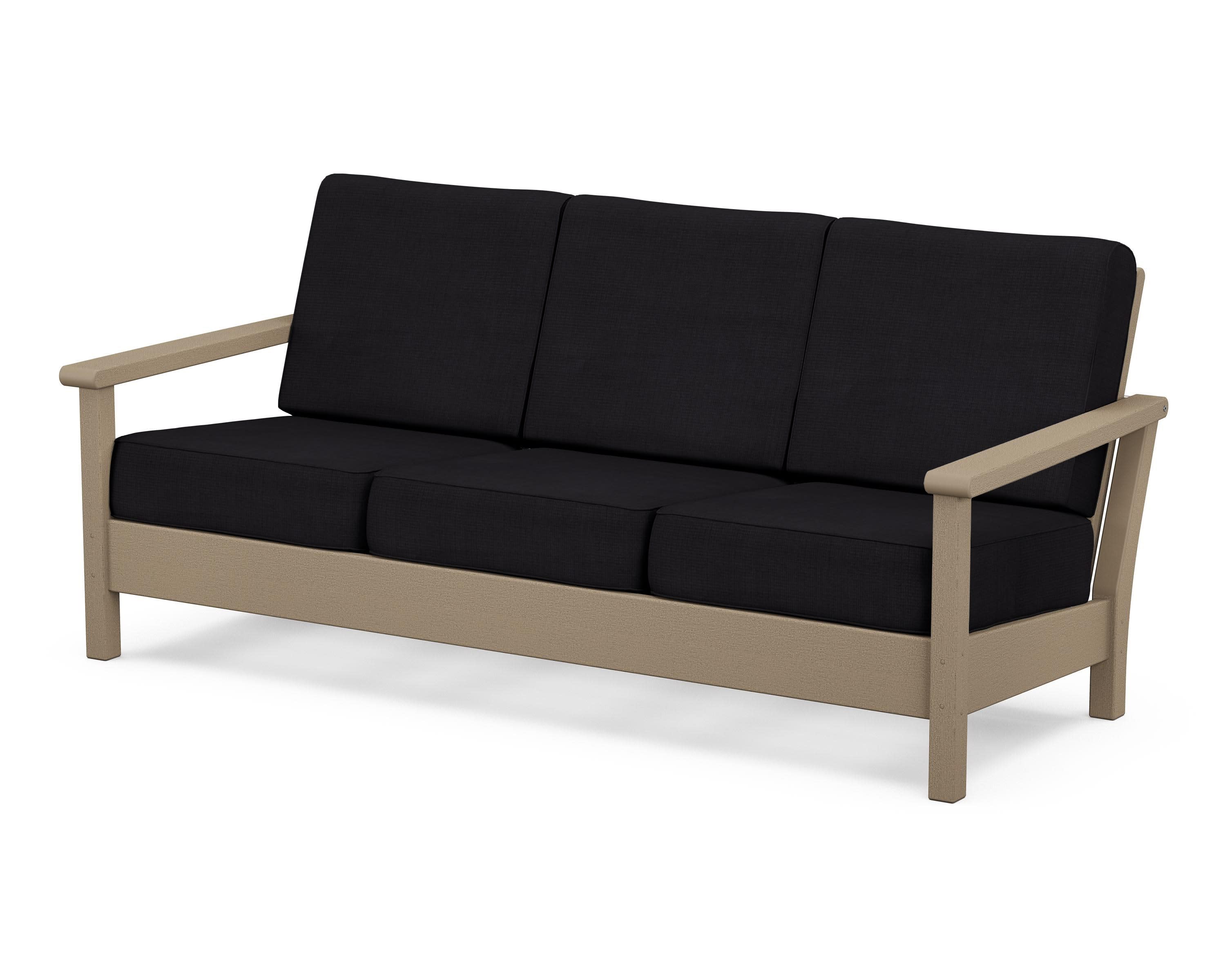 Harbour Deep Seating Sofa in Vintage Sahara / Midnight Linen