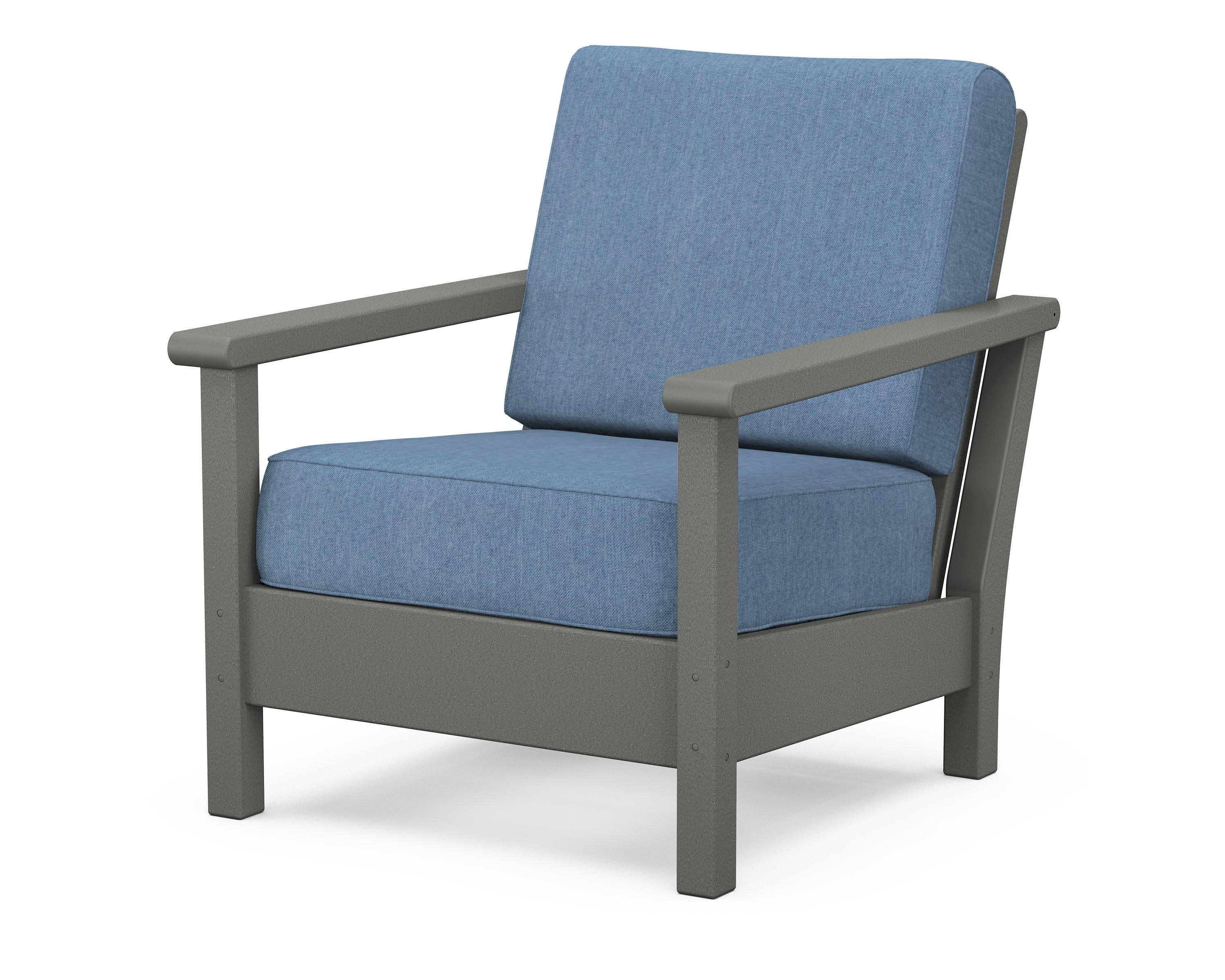 Harbour Deep Seating Chair in Slate Grey / Sky Blue