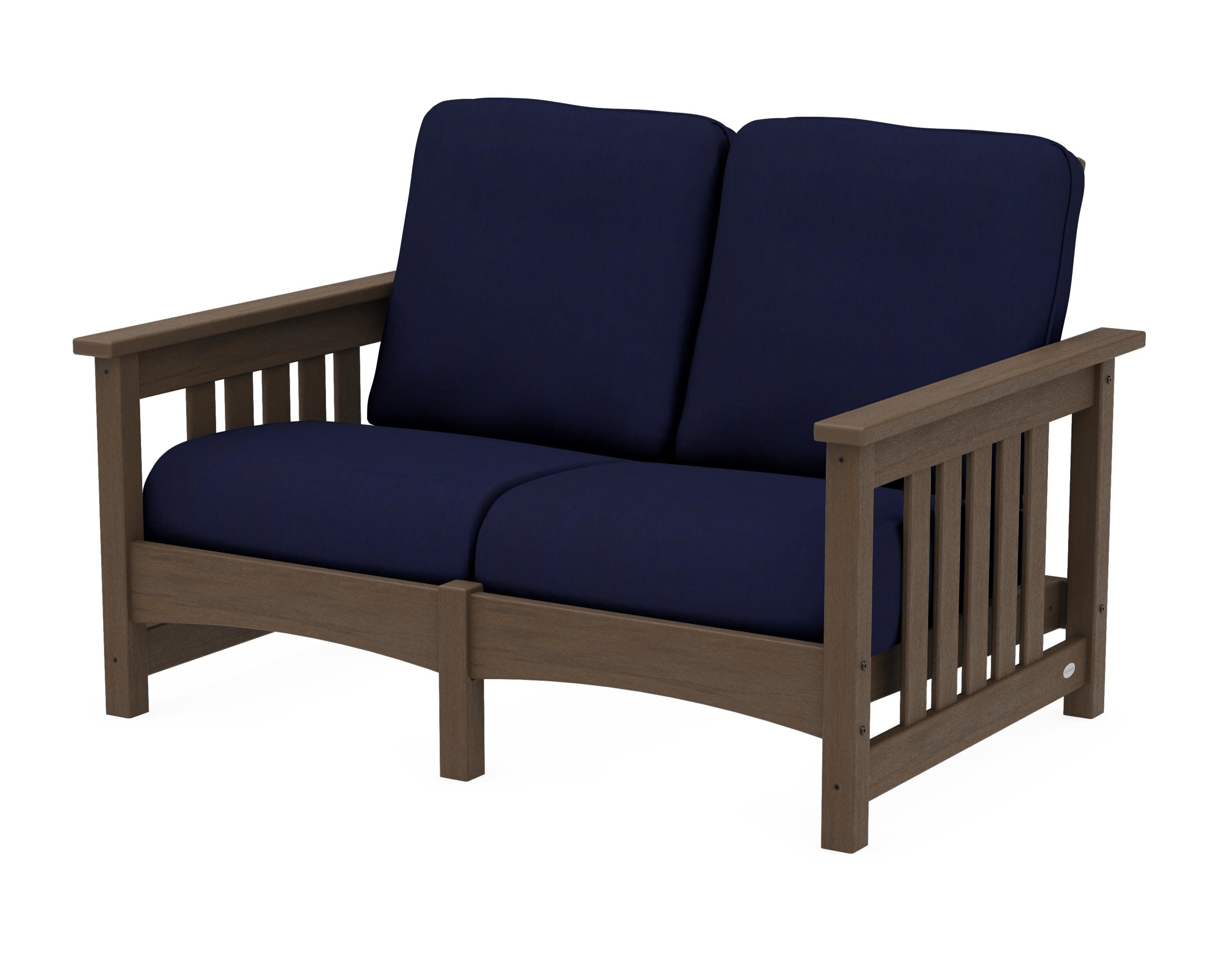 Club Mission Loveseat in Kona / Navy