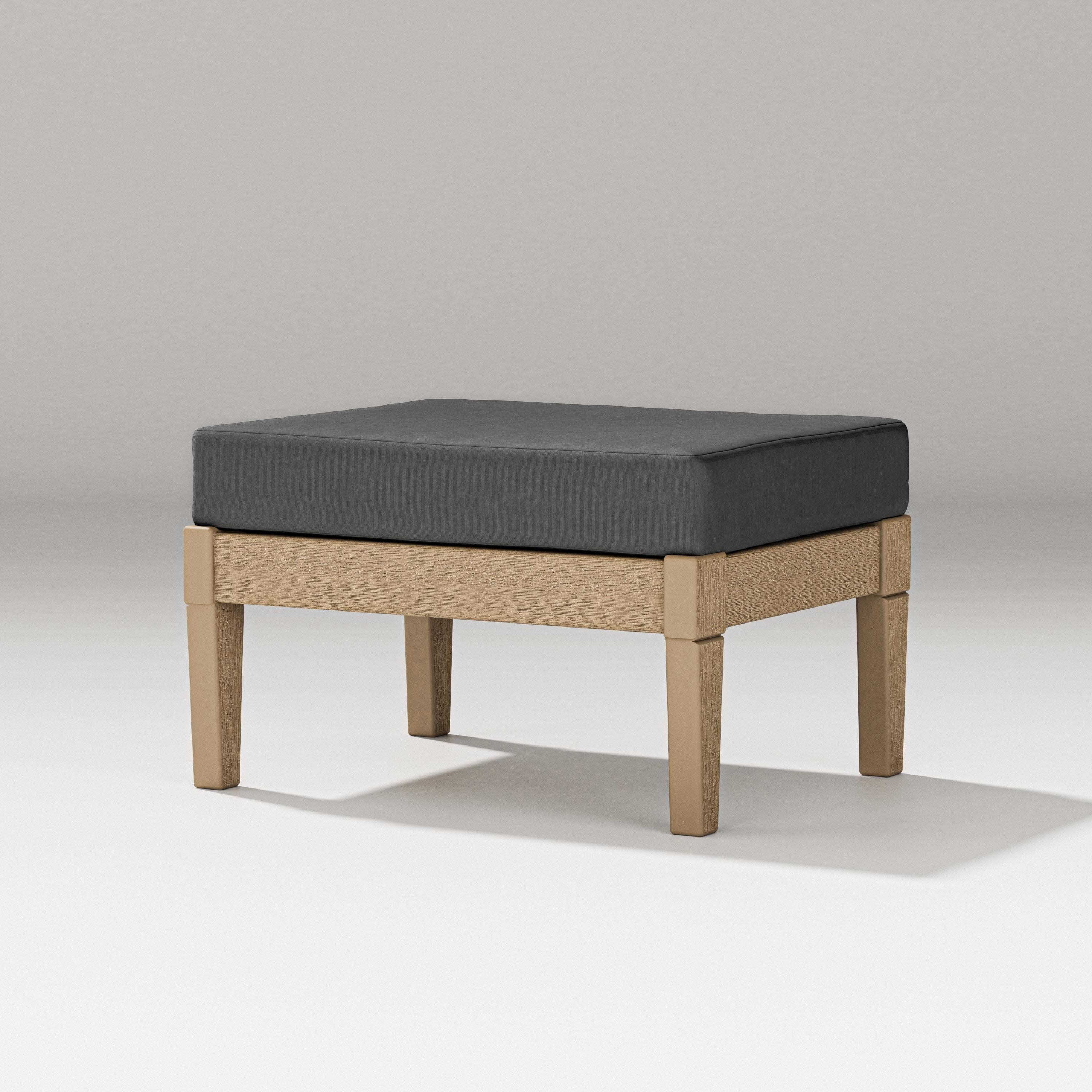 Estate Lounge Ottoman in Vintage Sahara / Spectrum Carbon