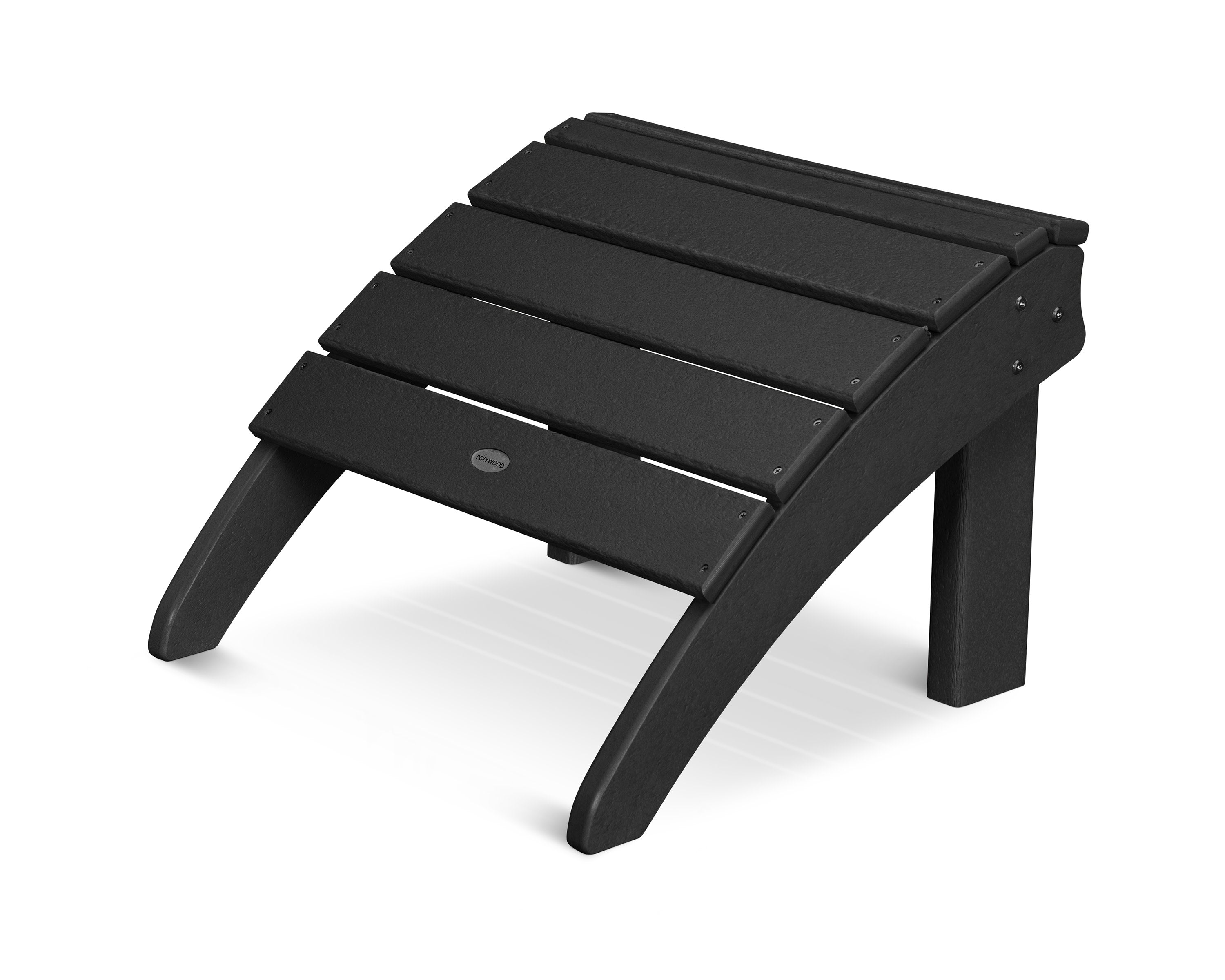 Seashell Ottoman in Black
