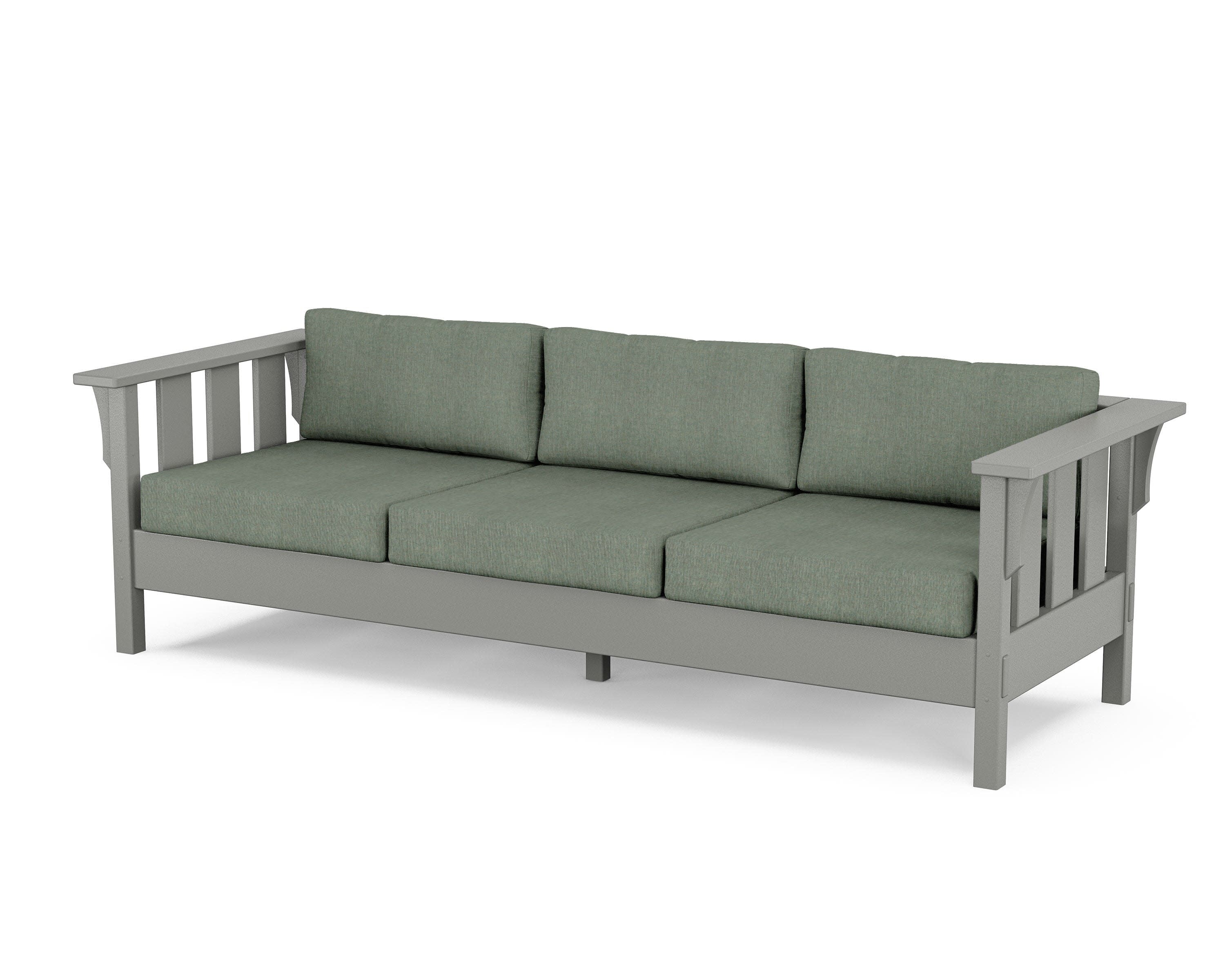 Acadia Deep Seating Sofa in Slate Grey / Cast Sage
