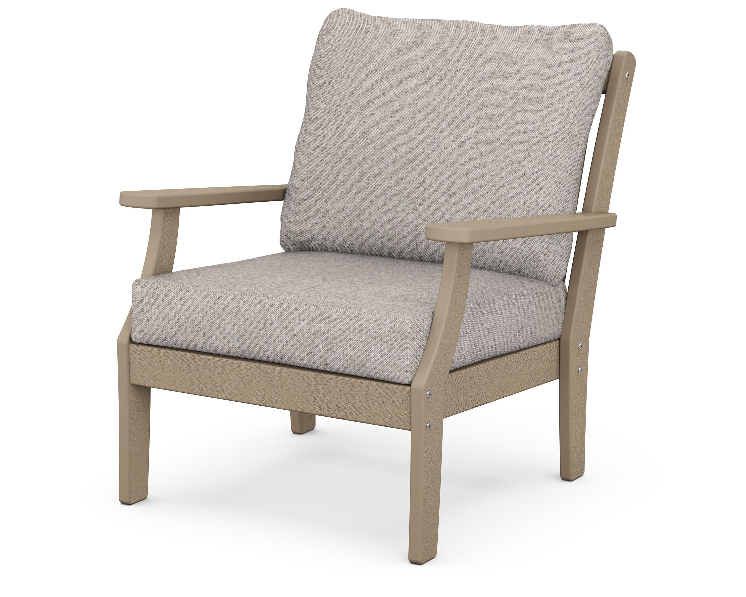 Braxton Deep Seating Chair in Vintage Sahara / Weathered Tweed