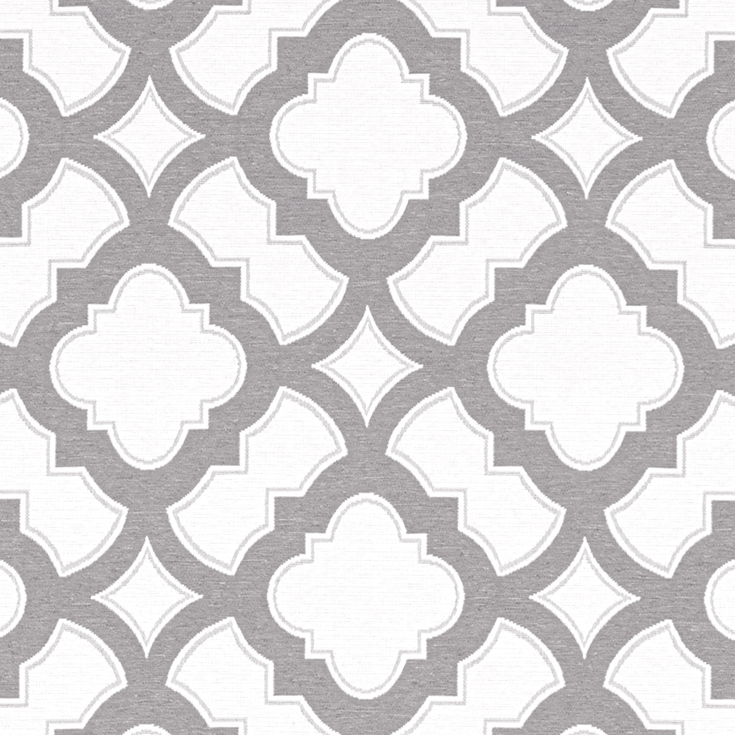 Trellis Grey Mist Performance Fabric Sample