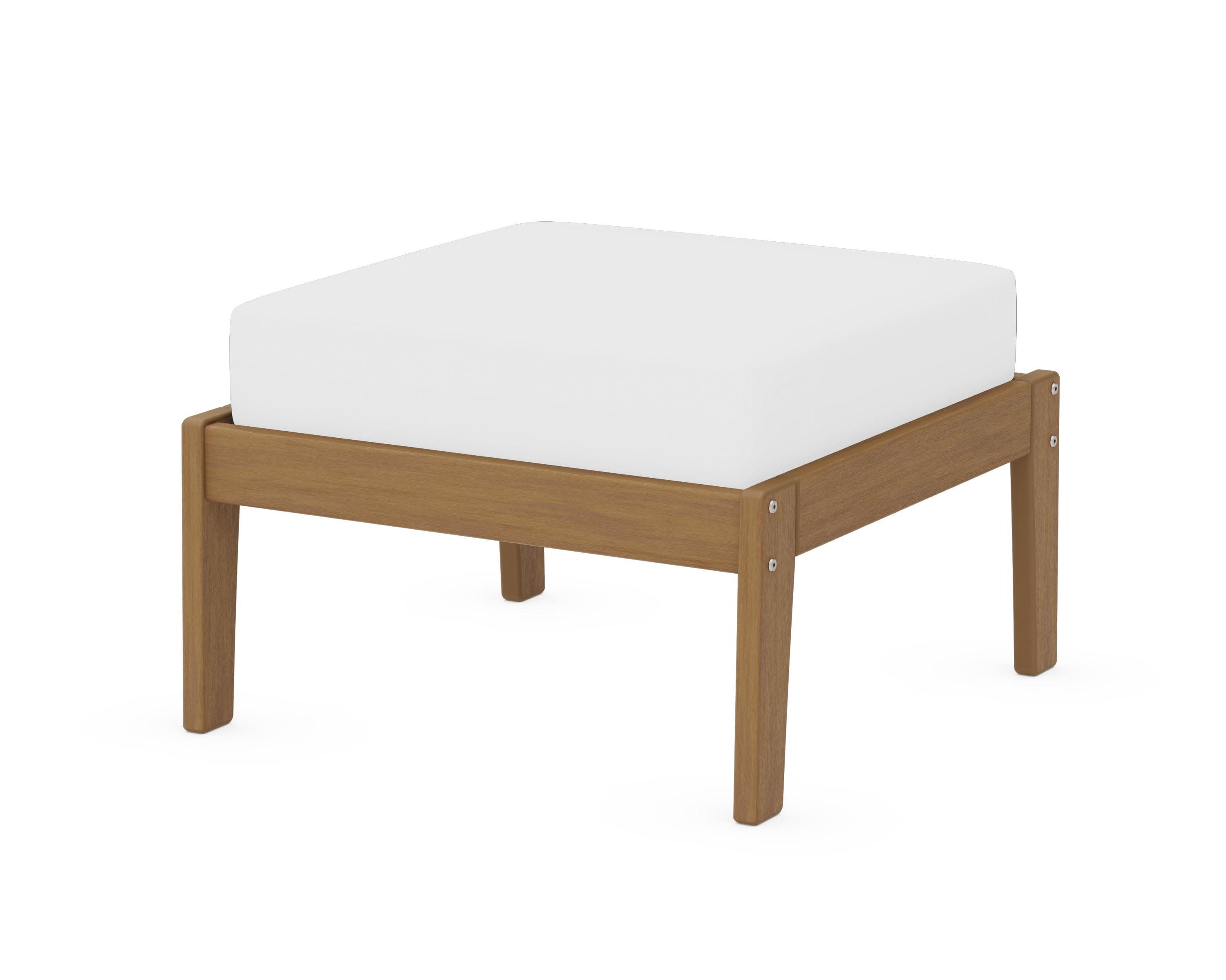 Deep Seating Ottoman in Natural / Natural