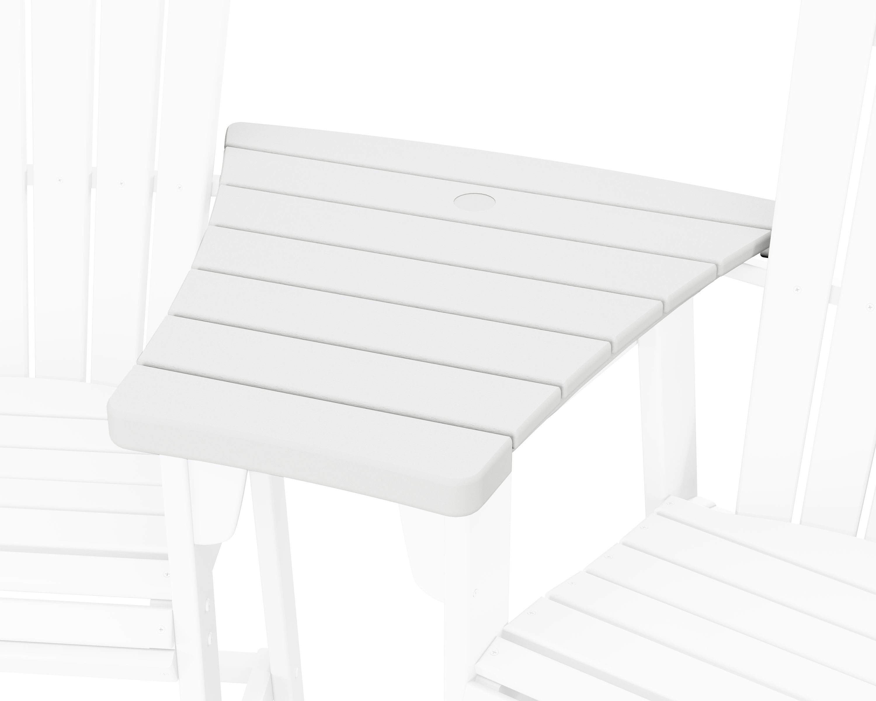 600 Series Angled Adirondack Dining Connecting Table in White