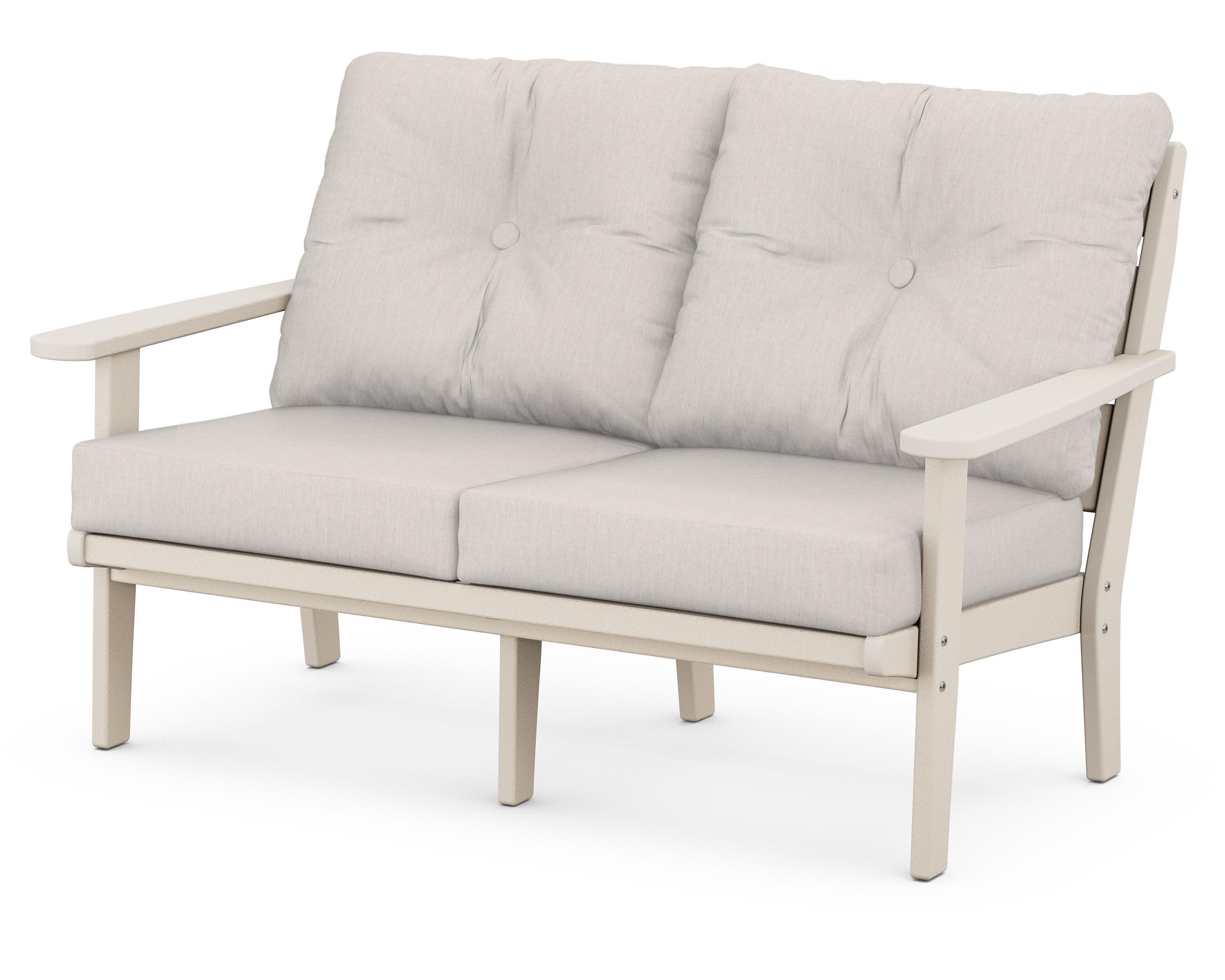 Lakeside Deep Seating Loveseat in Sand / Cast Ash