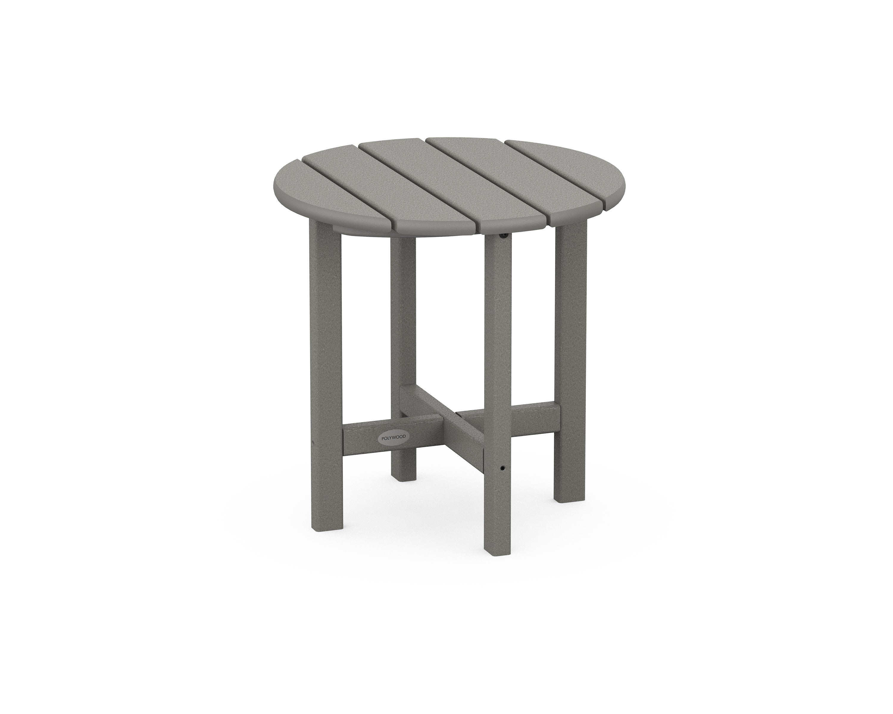Round 18" Side Table in Slate Grey
