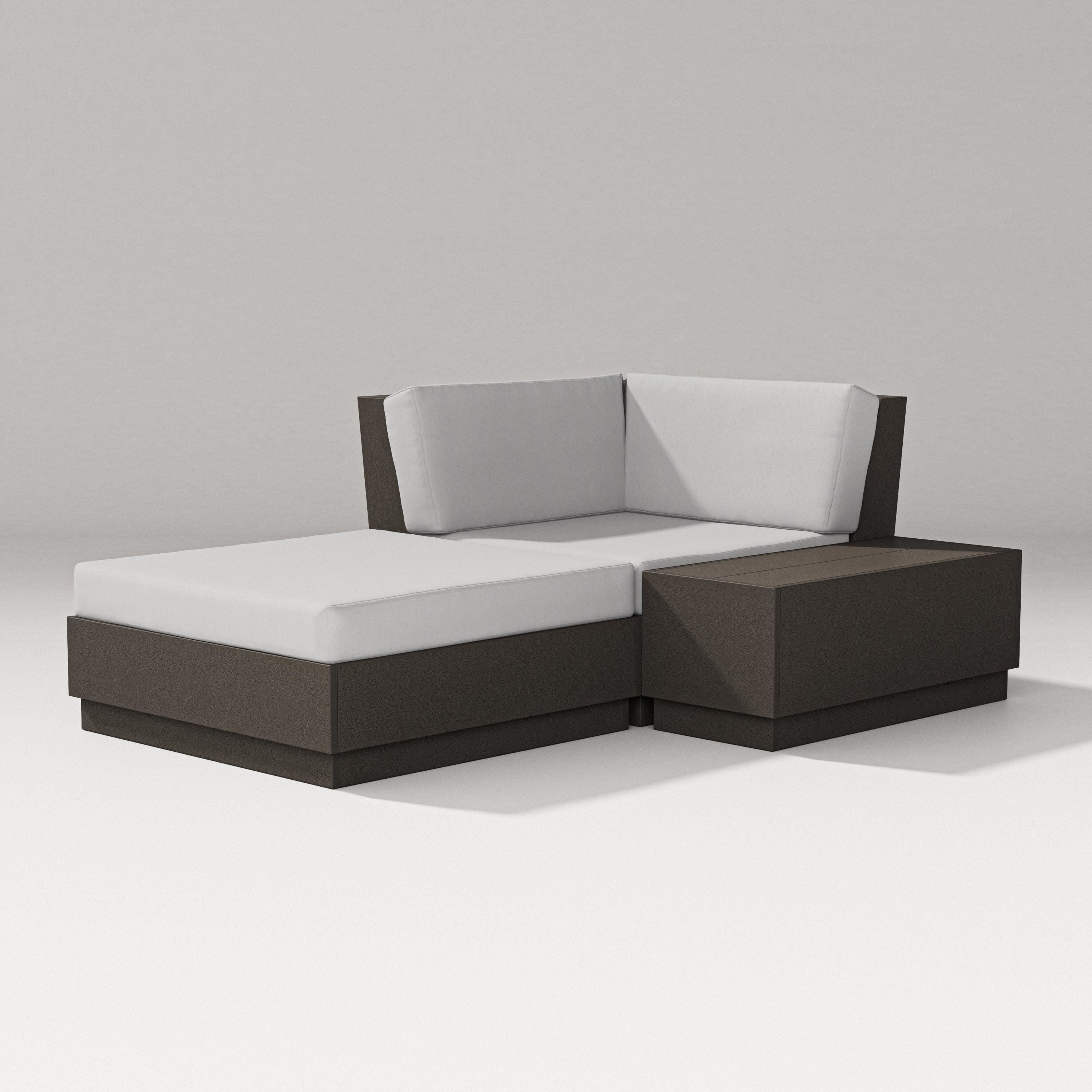 Elevate Corner Chaise in Vintage Coffee / Diamond in the Rough