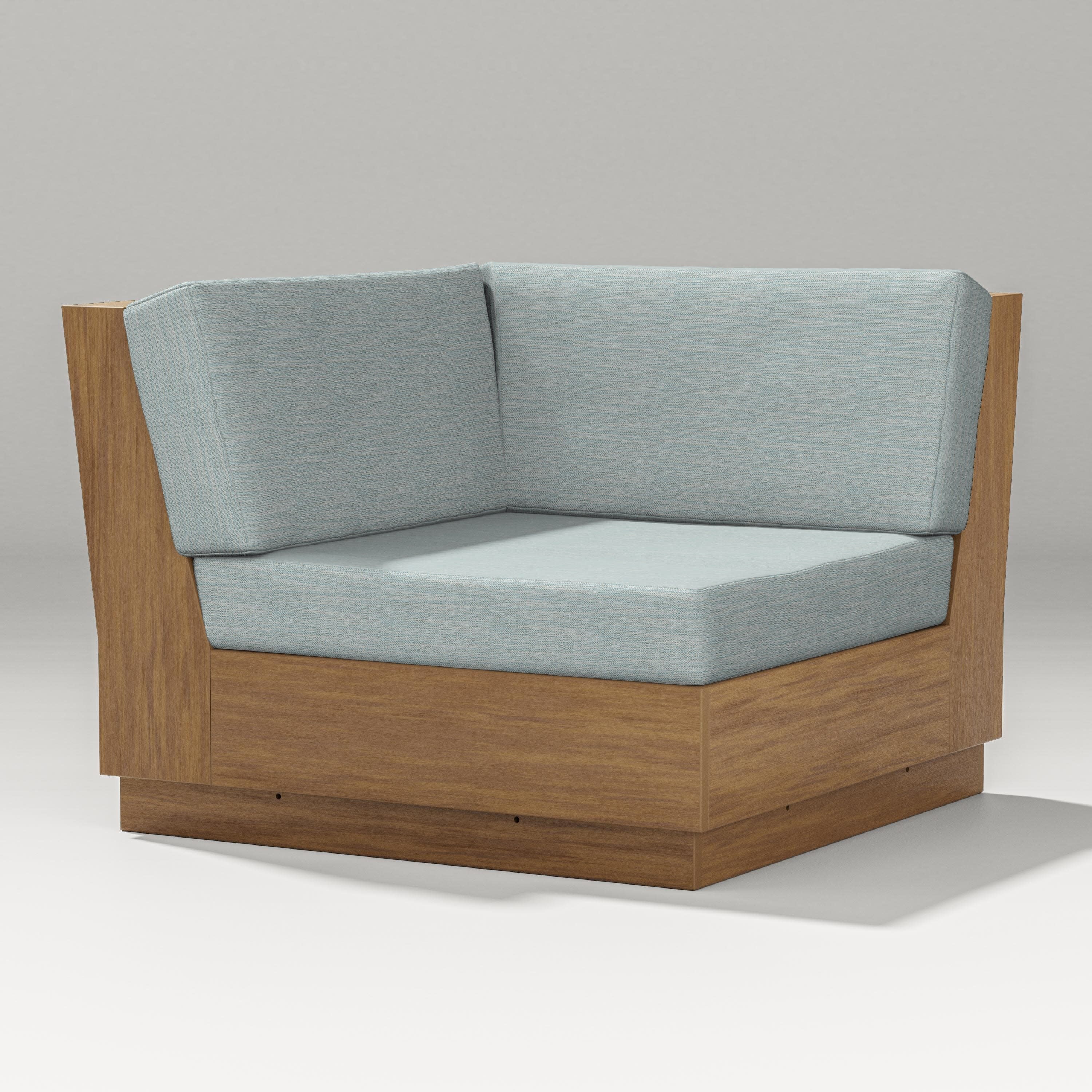 Elevate Modular Corner Chair in Natural / Soothe Mist
