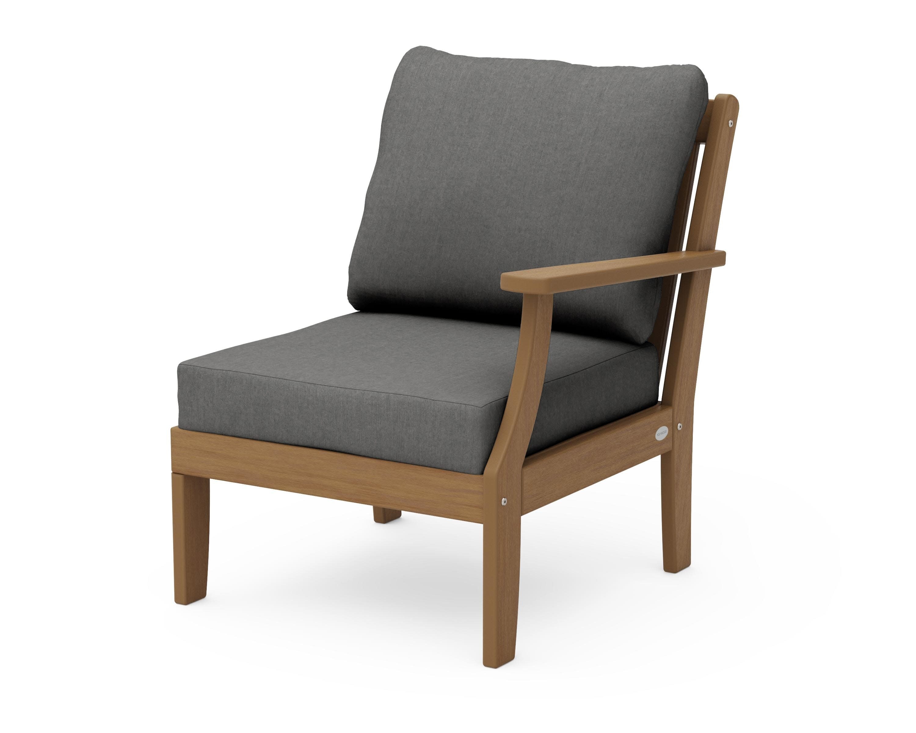 Braxton Modular Right Arm Chair in Natural / Spectrum Carbon