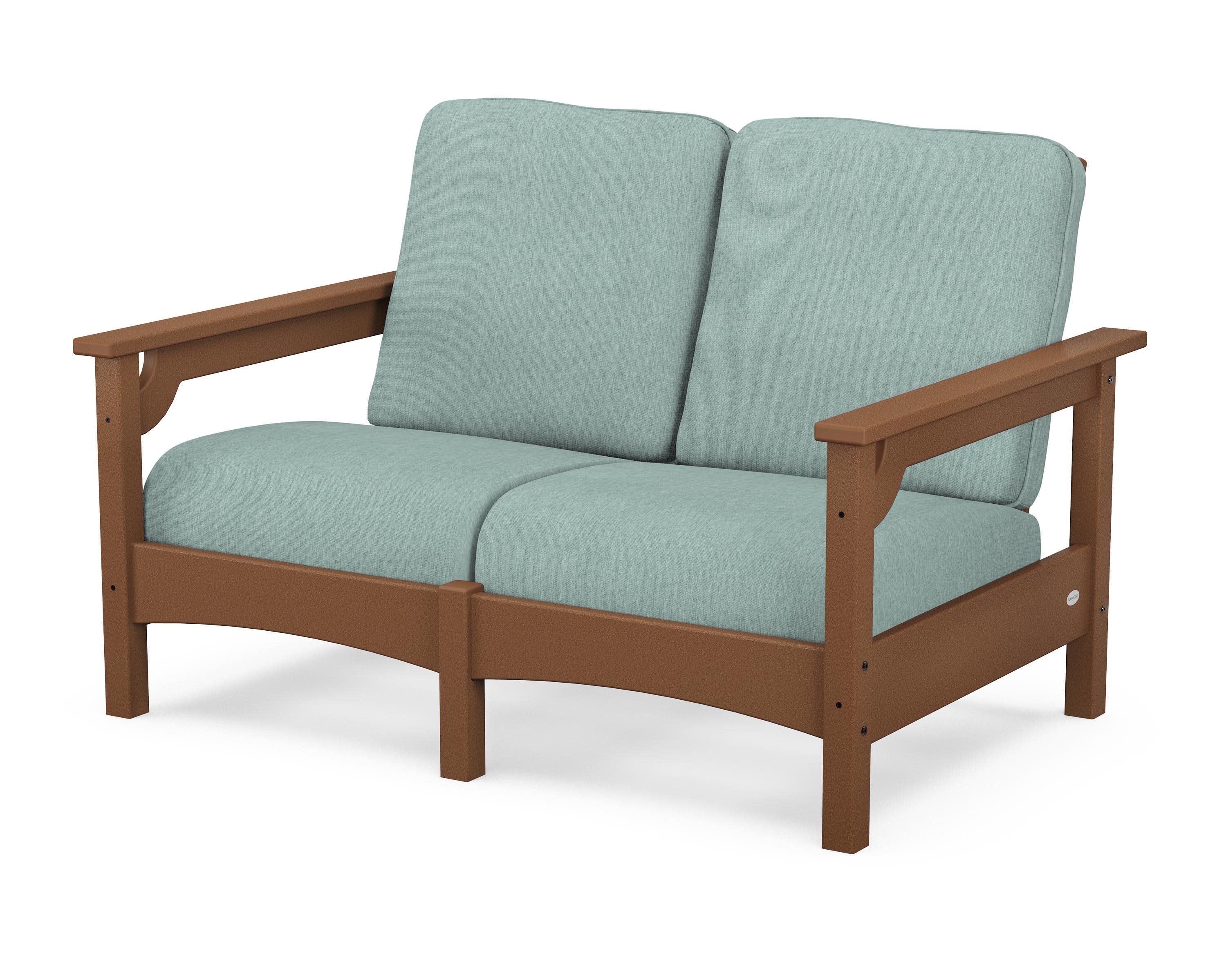 Club Loveseat in Teak / Glacier Spa