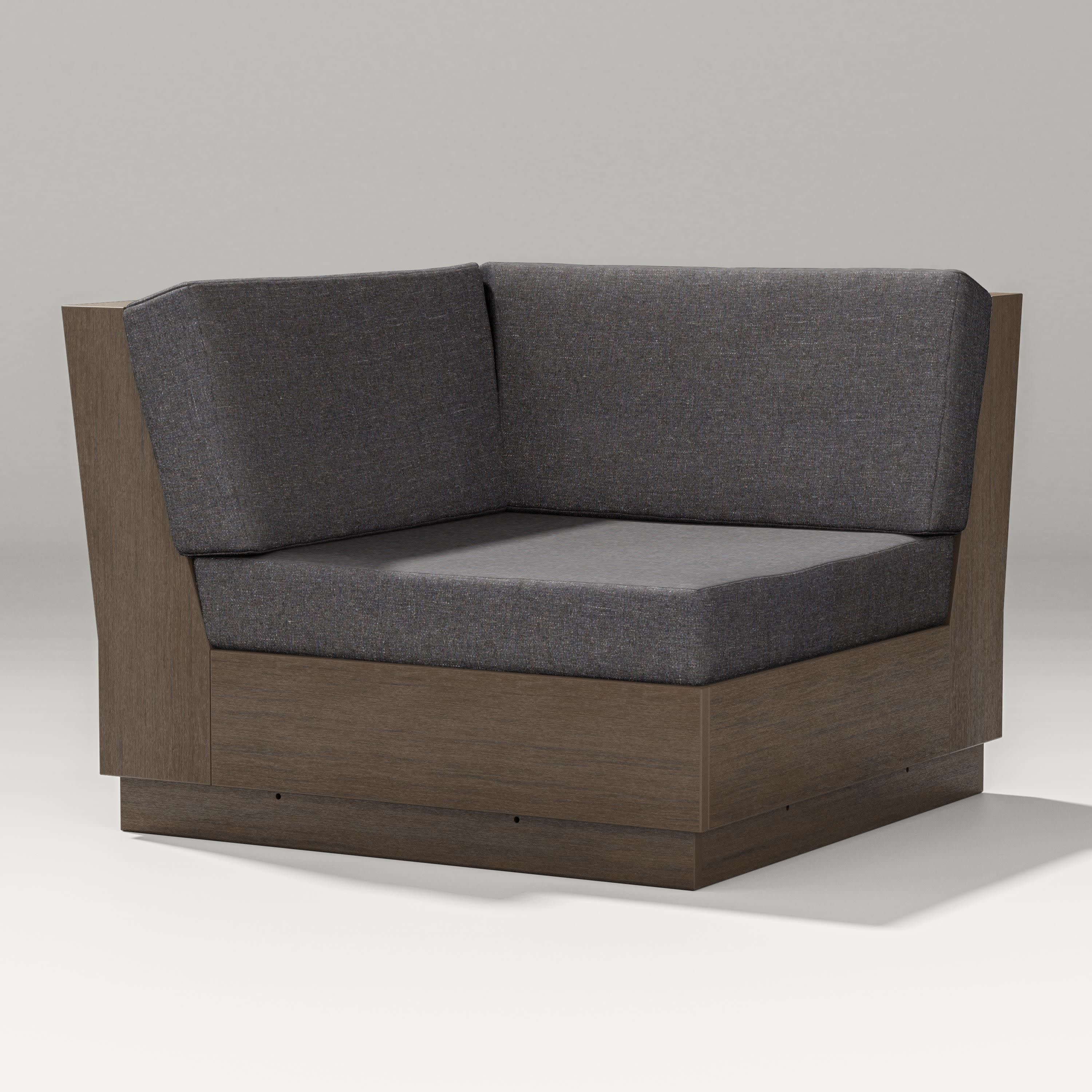 Elevate Modular Corner Chair in Kona / Ash Charcoal