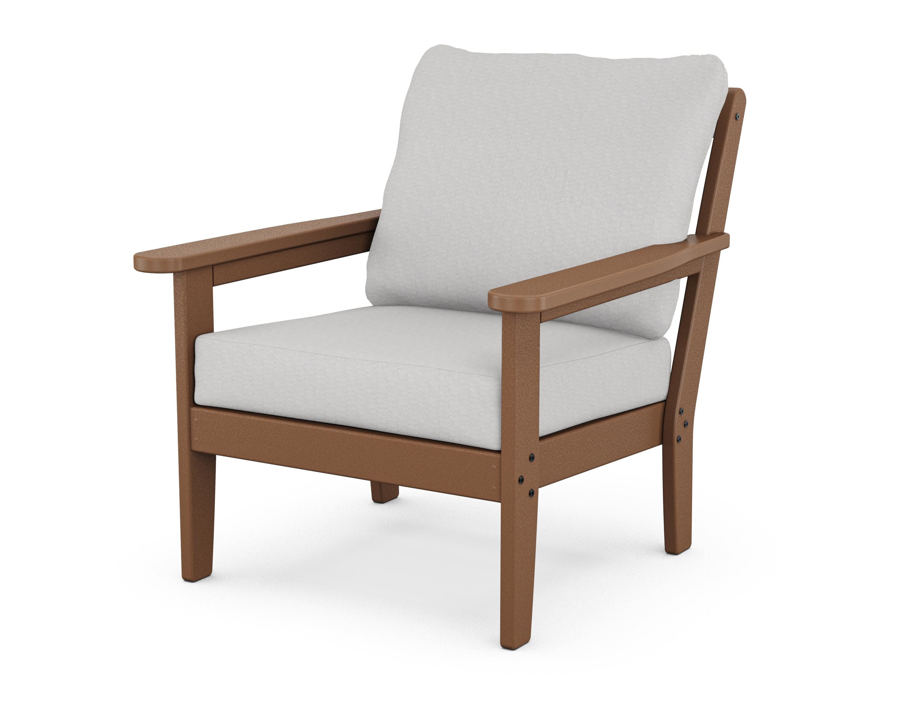 Cottage Deep Seating Chair in Teak / Diamond in the Rough