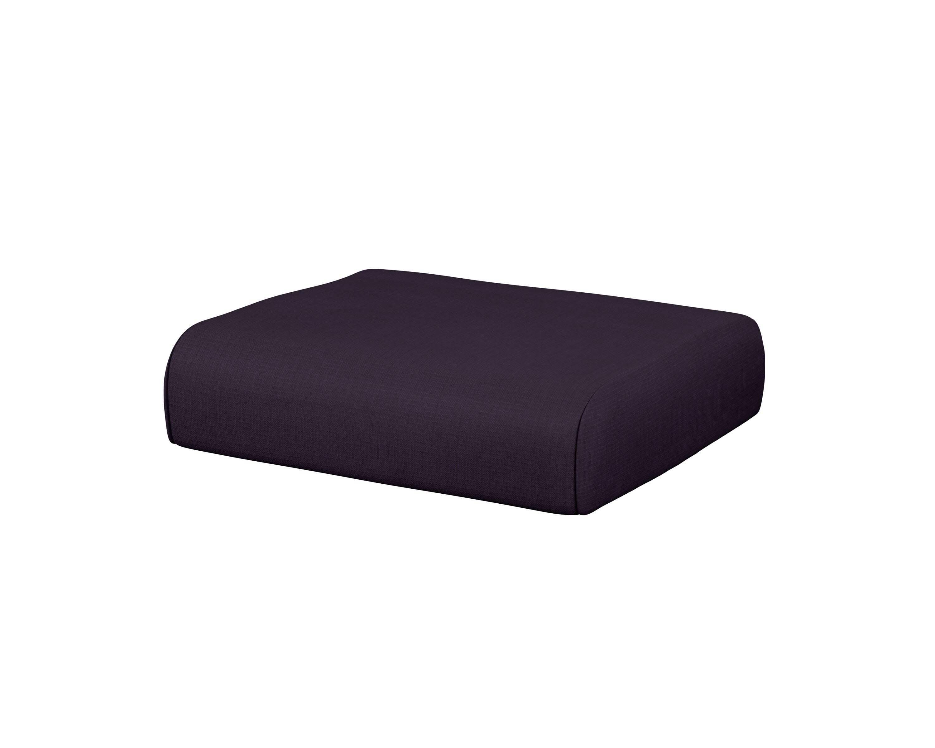 Club Ottoman Cushion in Navy Linen