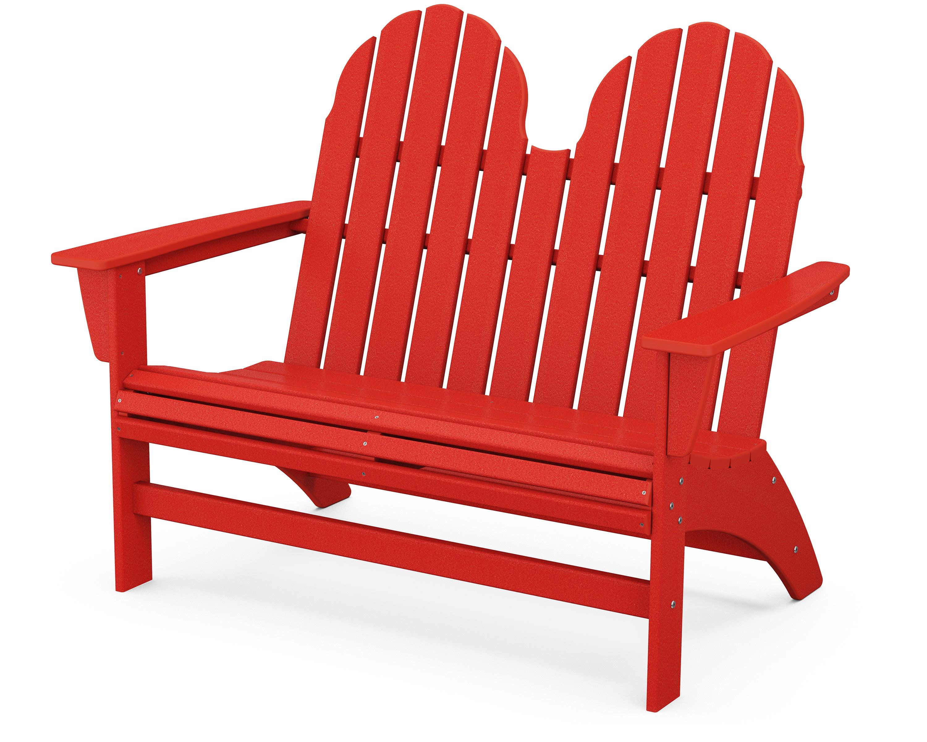 Vineyard 48" Adirondack Bench in Sunset Red