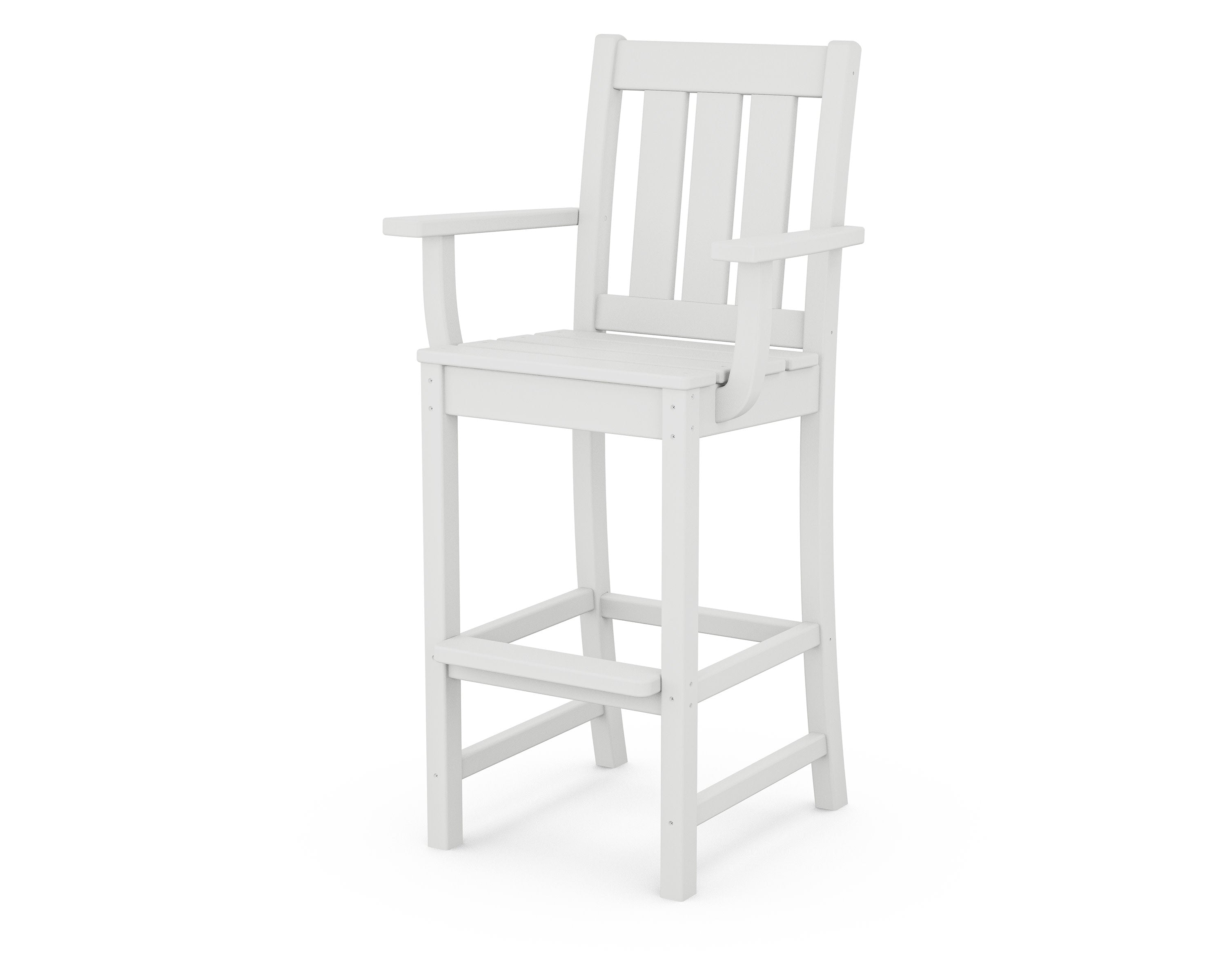 Oxford Bar Arm Chair in White