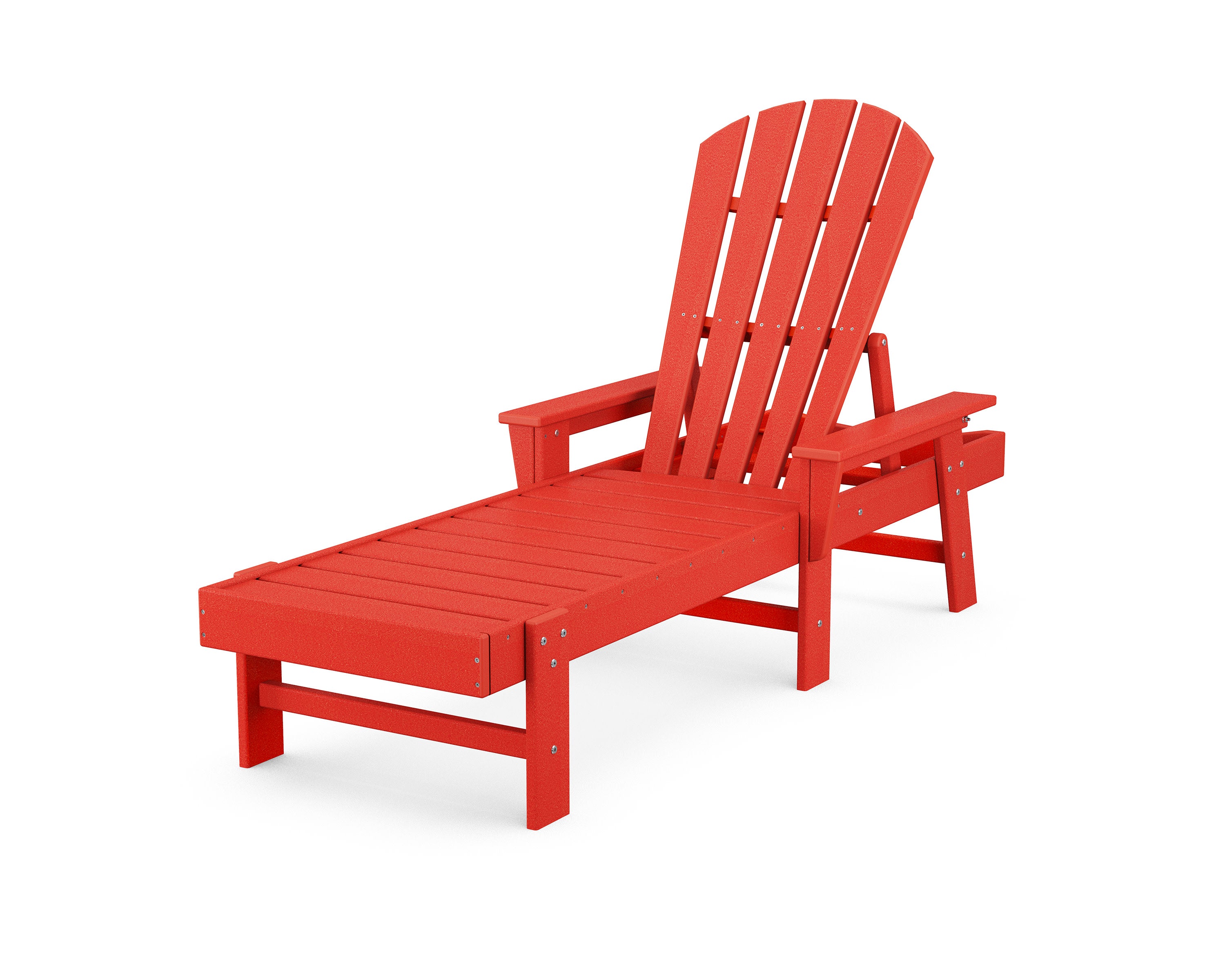 South Beach Chaise in Sunset Red