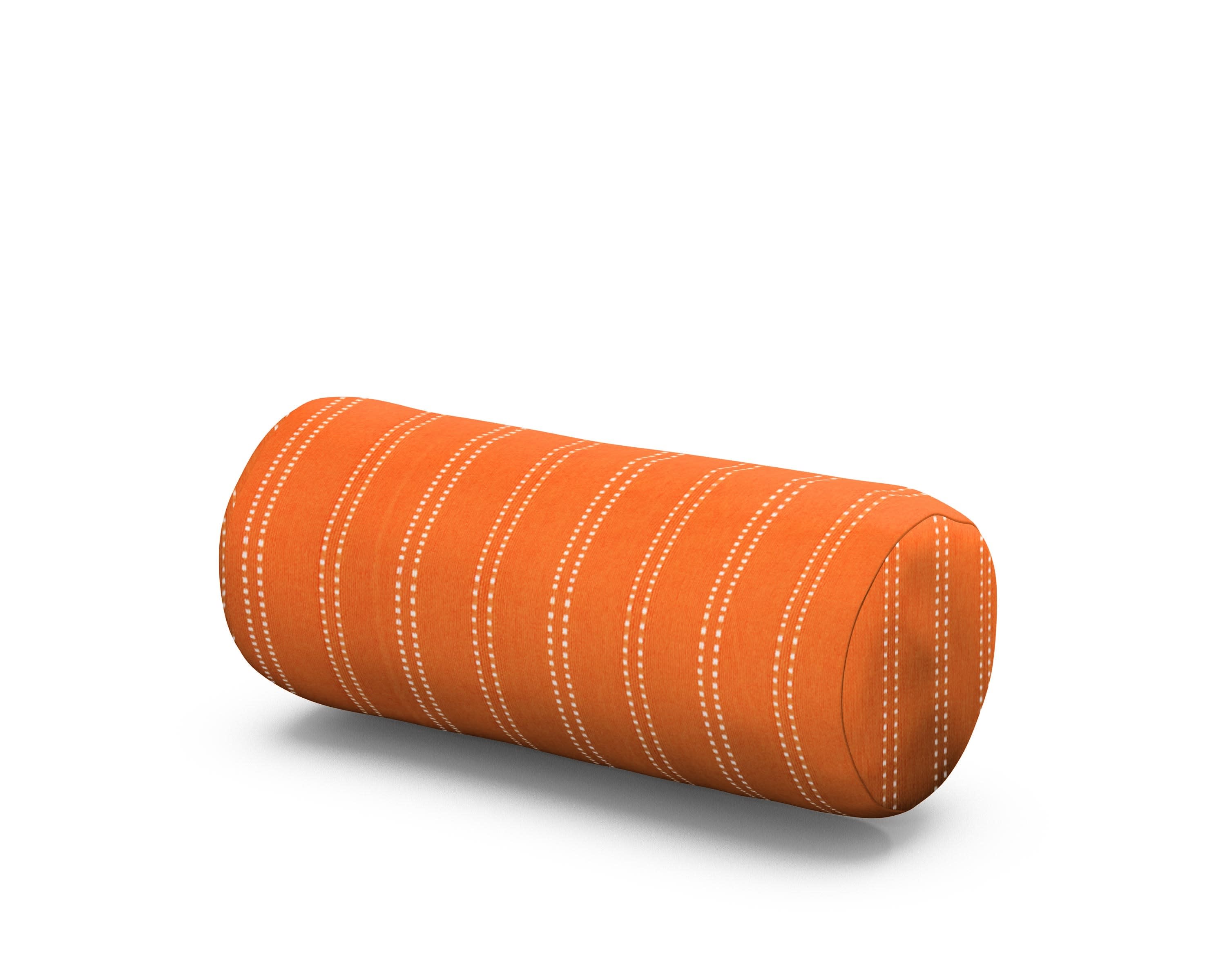 Outdoor Bolster Pillow in Stitch Mango
