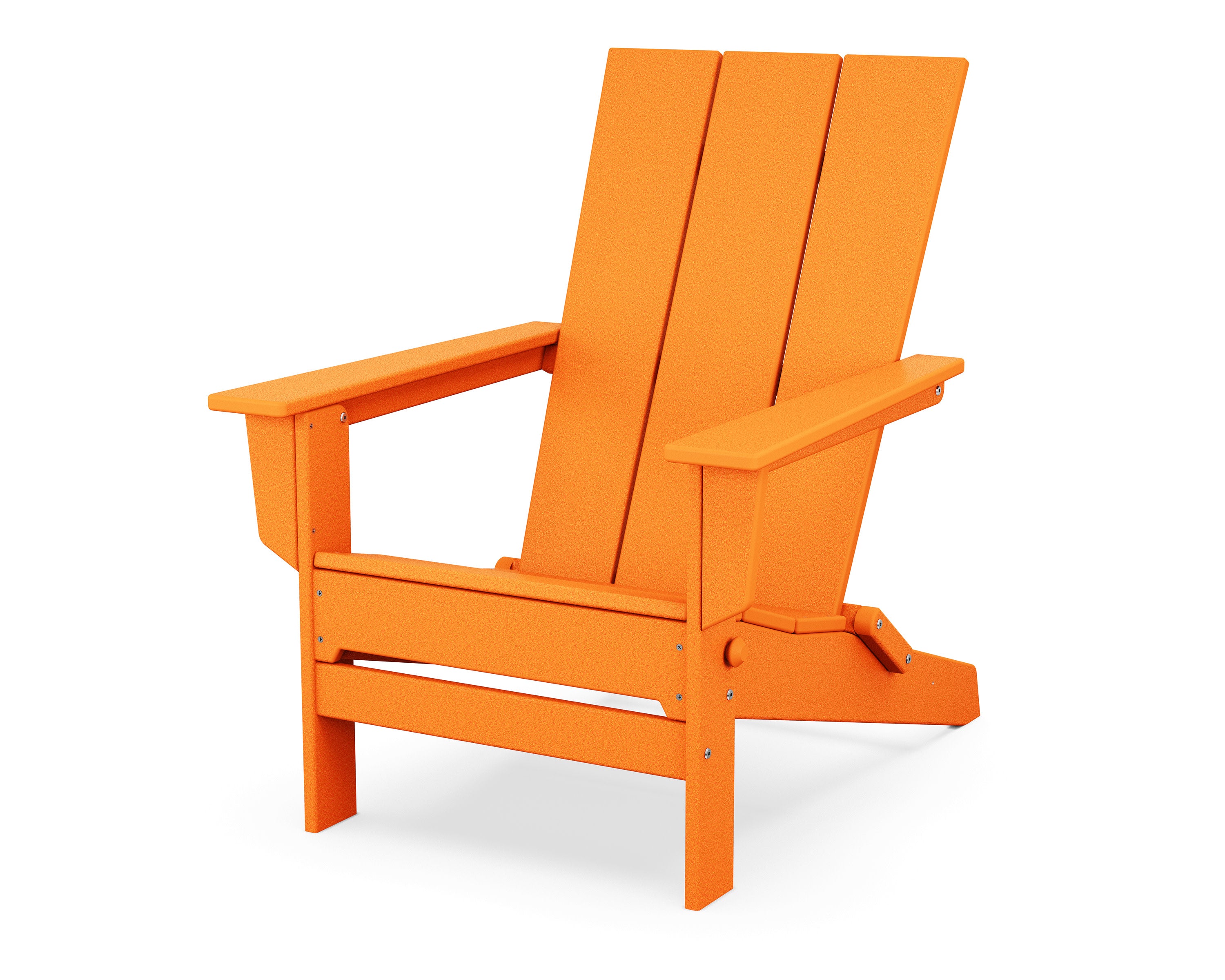 Modern Studio Folding Adirondack Chair in Tangerine