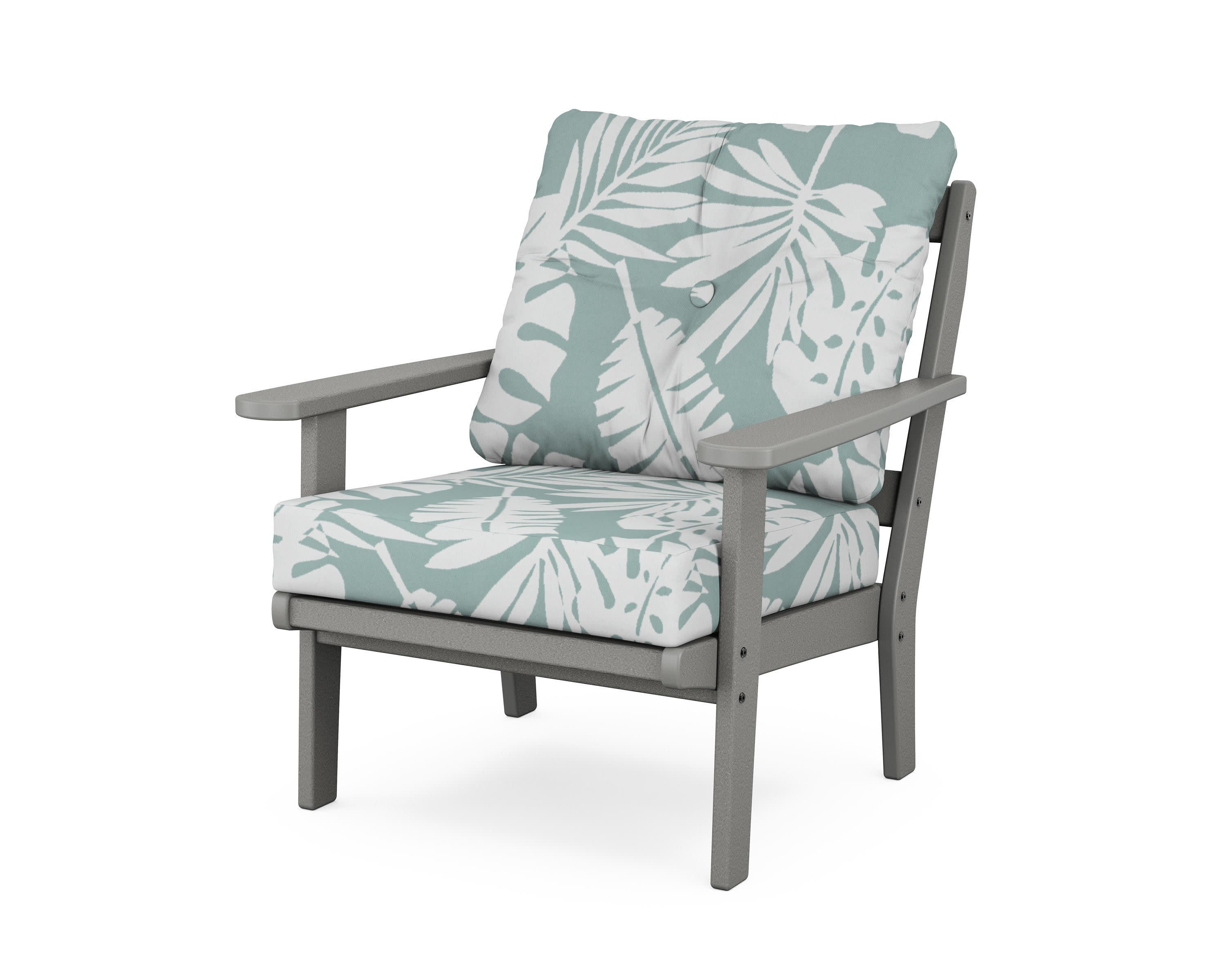Mission Deep Seating Chair in Slate Grey / Leaf Glacier Spa