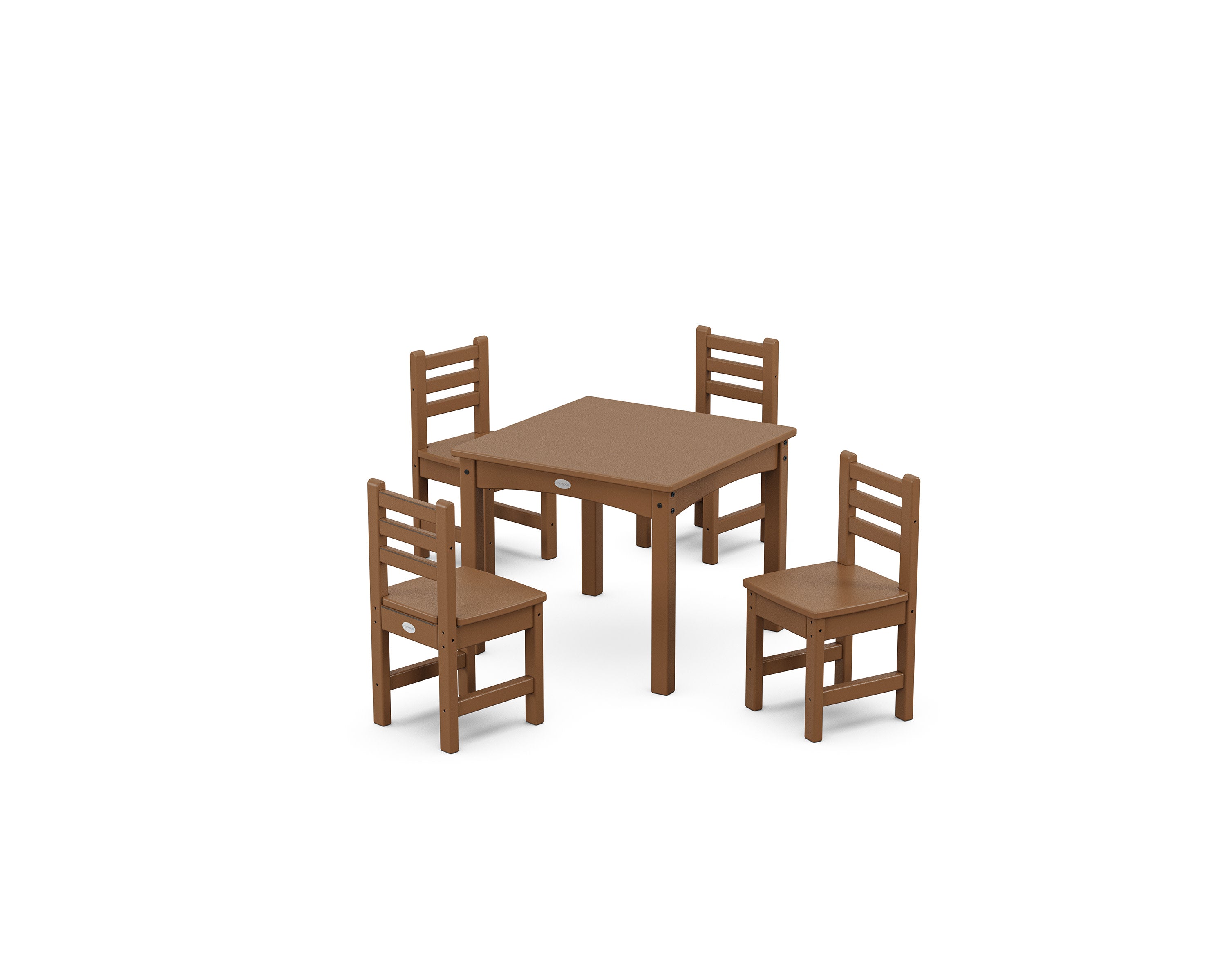 Lakeside Toddler 5-Piece Dining Set in Teak
