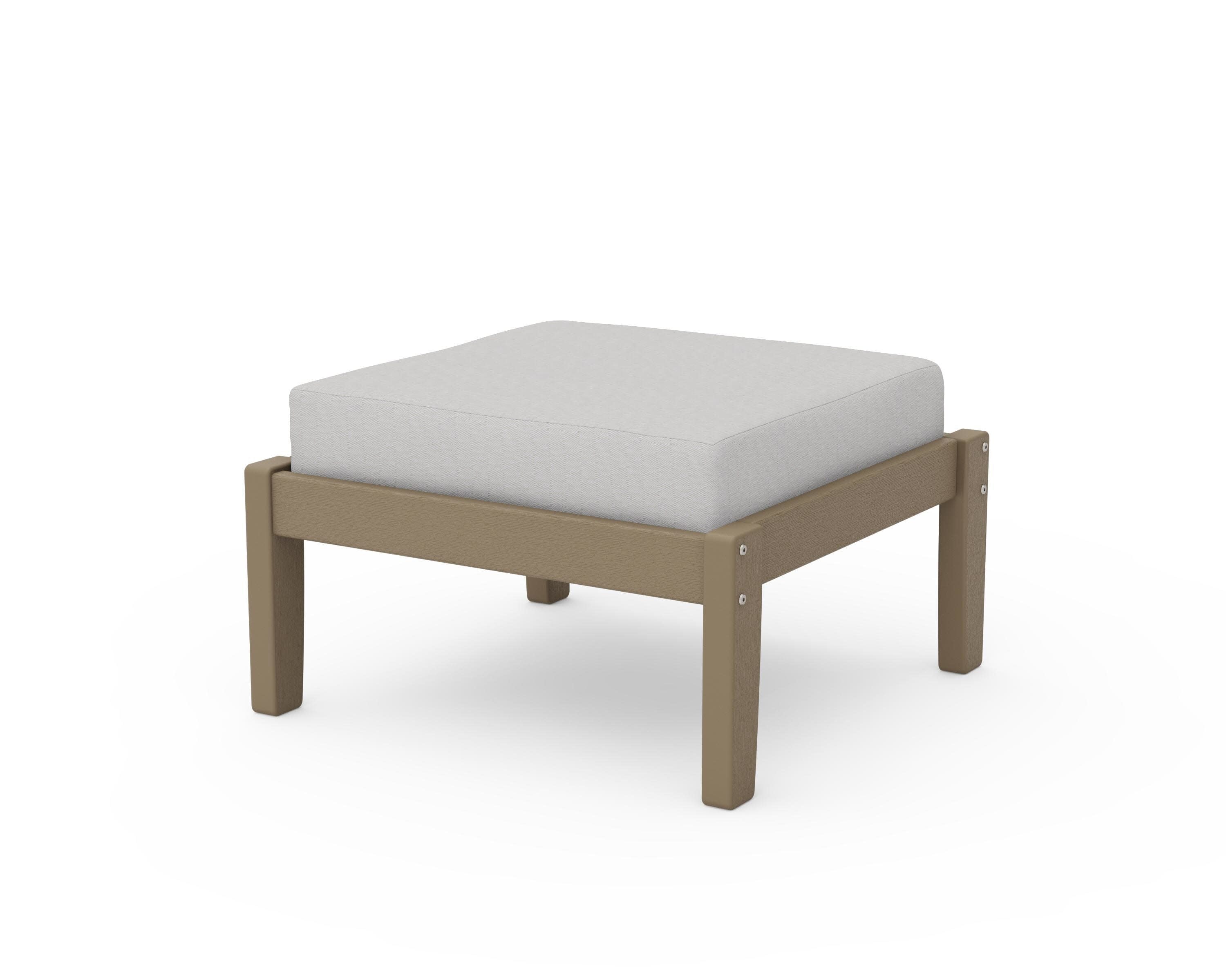 Deep Seating Ottoman in Vintage Sahara / Diamond in the Rough