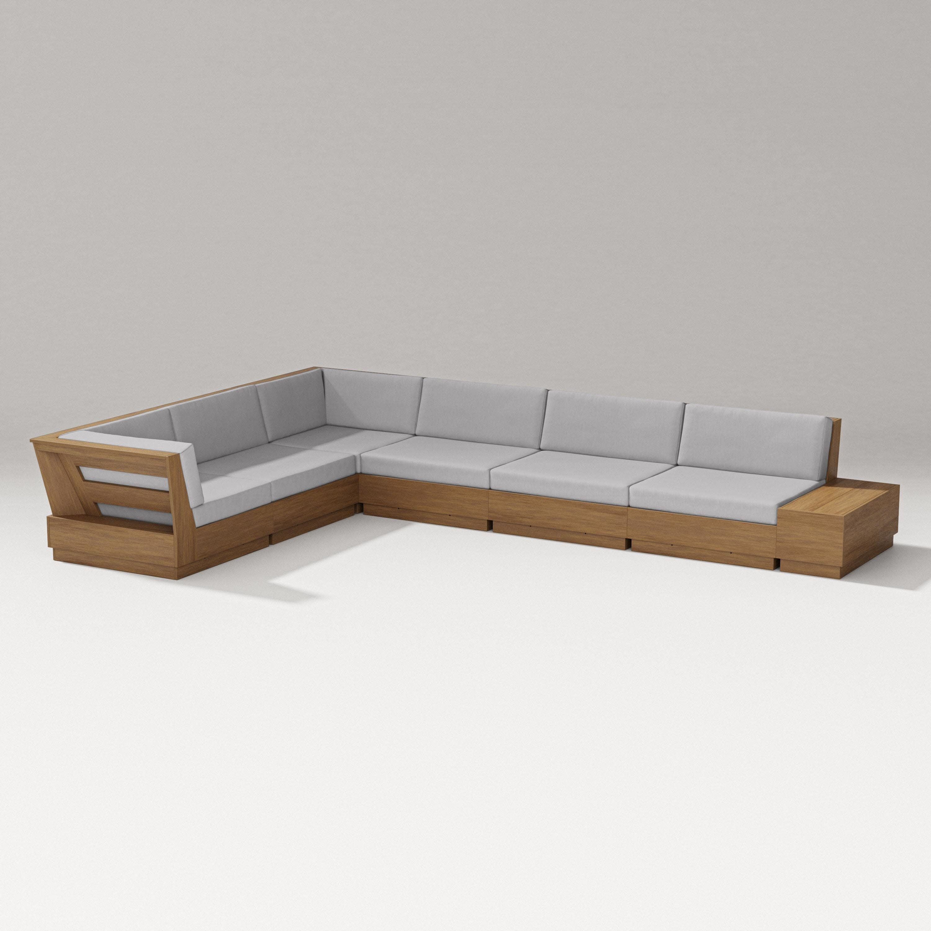 Elevate 7-Piece Corner Sectional in Natural / Granite