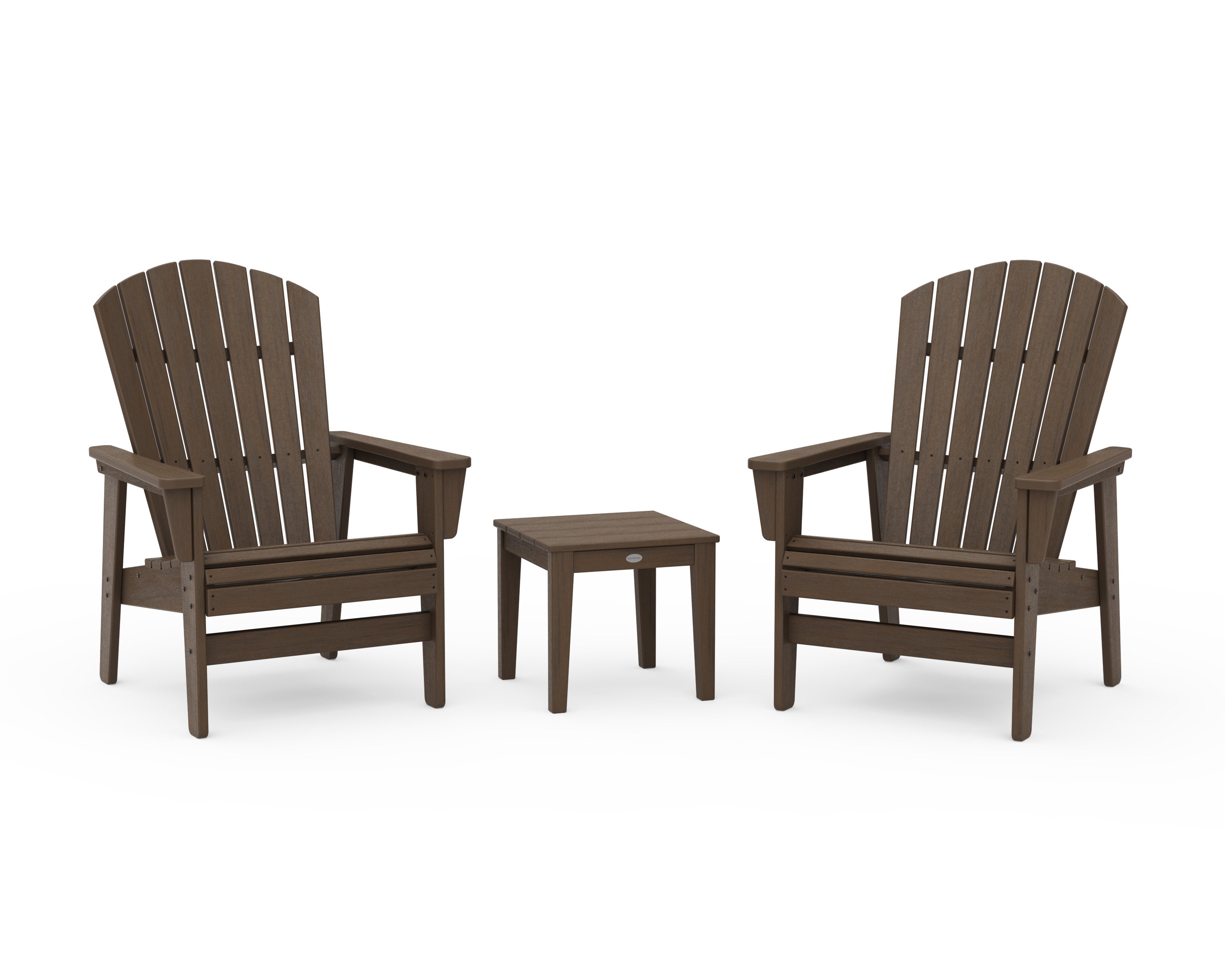 3-Piece Nautical Grand Upright Adirondack Set in Kona
