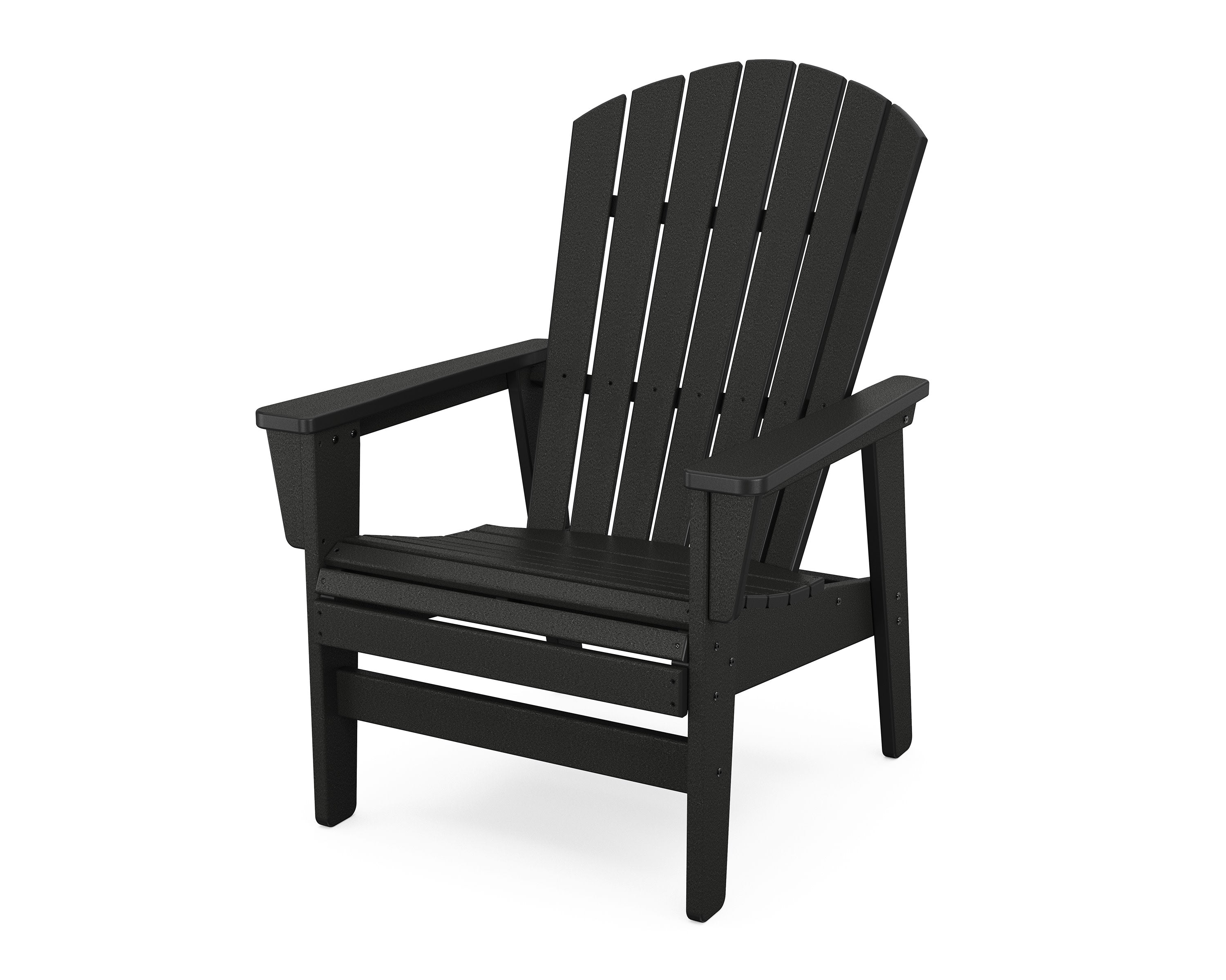 Nautical Grand Upright Adirondack Chair in Black