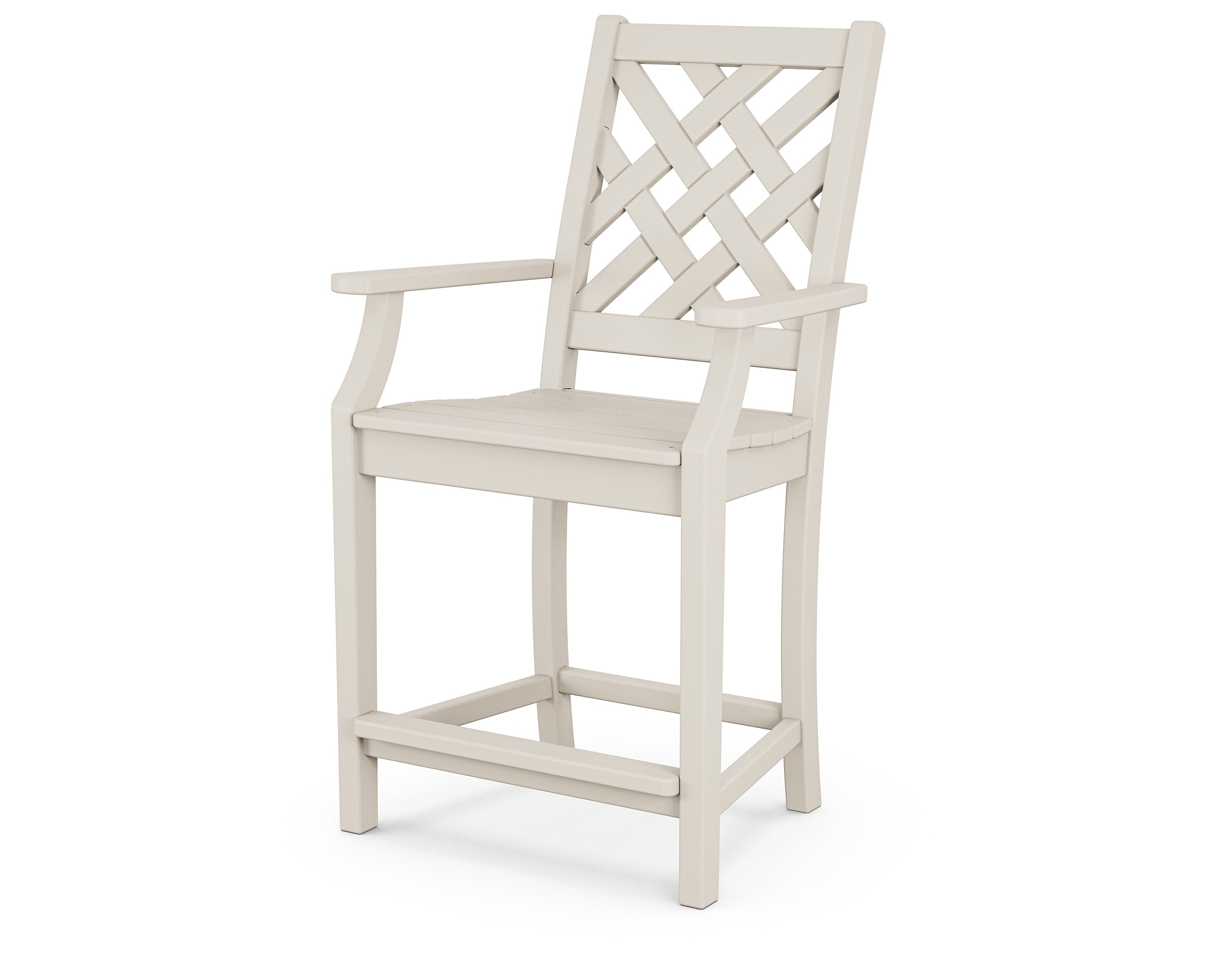 Wovendale Counter Arm Chair in Sand