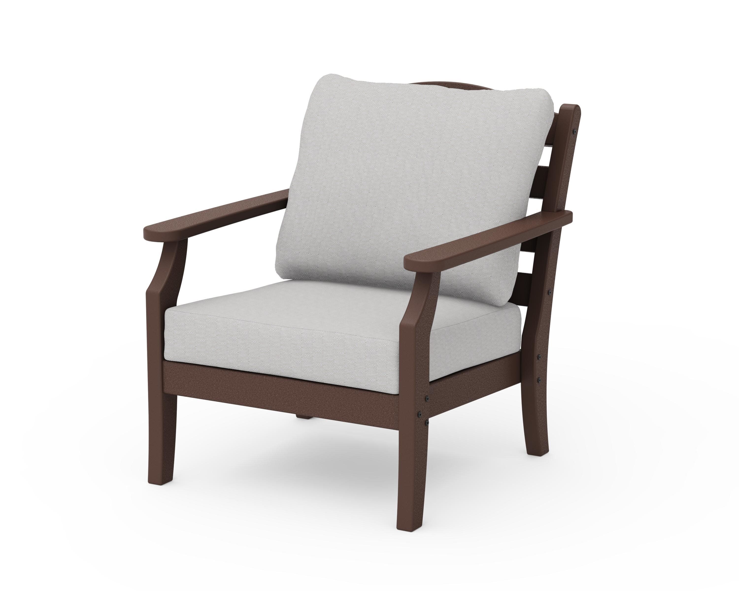 Savannah Deep Seating Chair in Mahogany / Diamond in the Rough