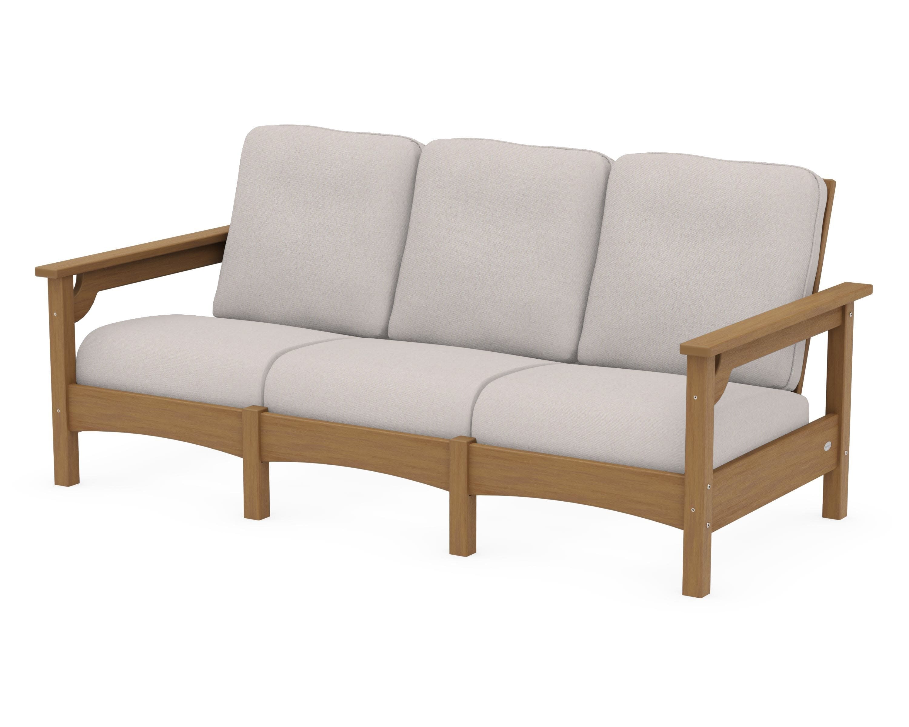 Club Sofa in Natural / Dune Burlap