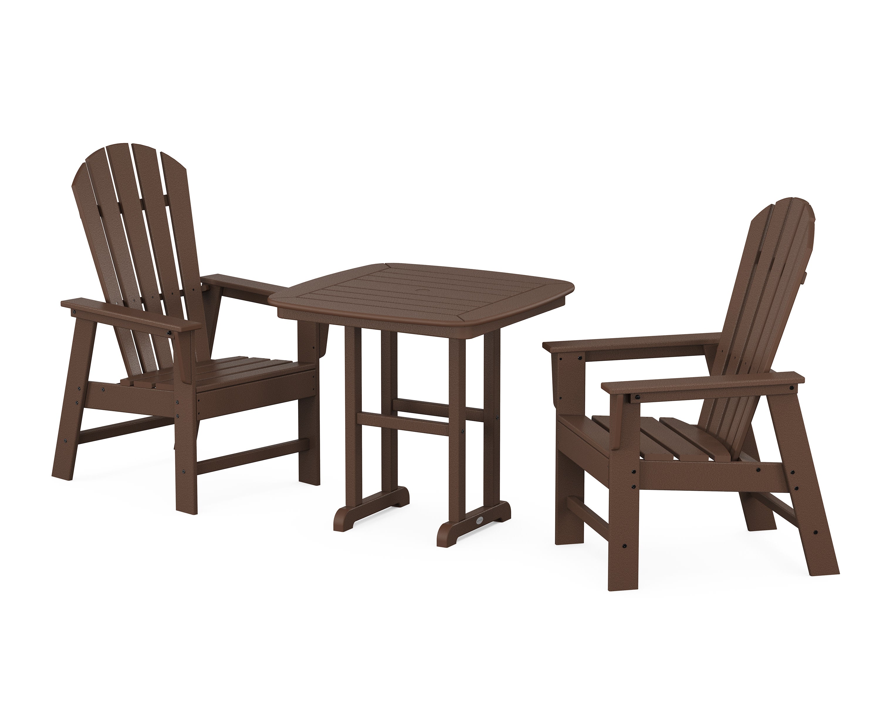 South Beach 3-Piece Dining Set in Mahogany